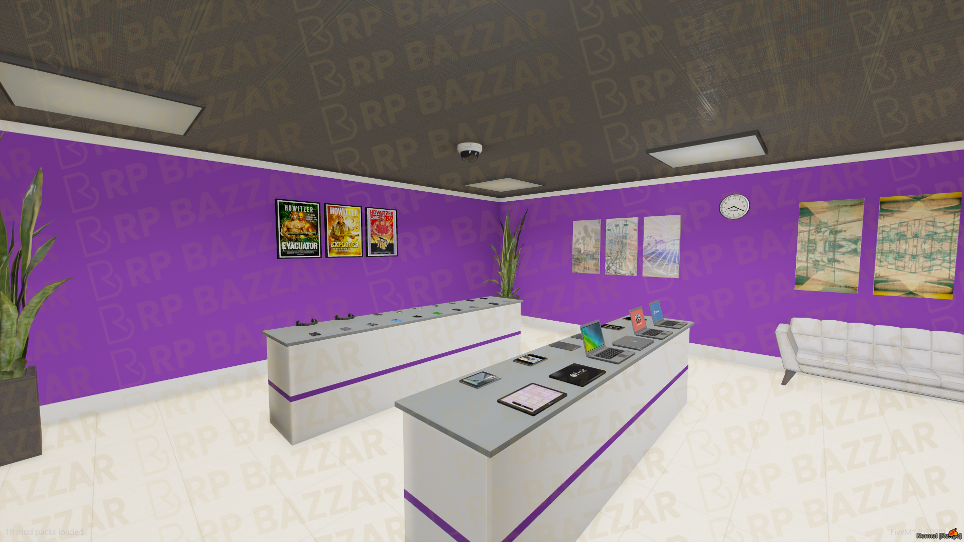 Power Electronic Store FiveM MLO — GTA RP Interior — ESX QB QBOX — RPBazzar