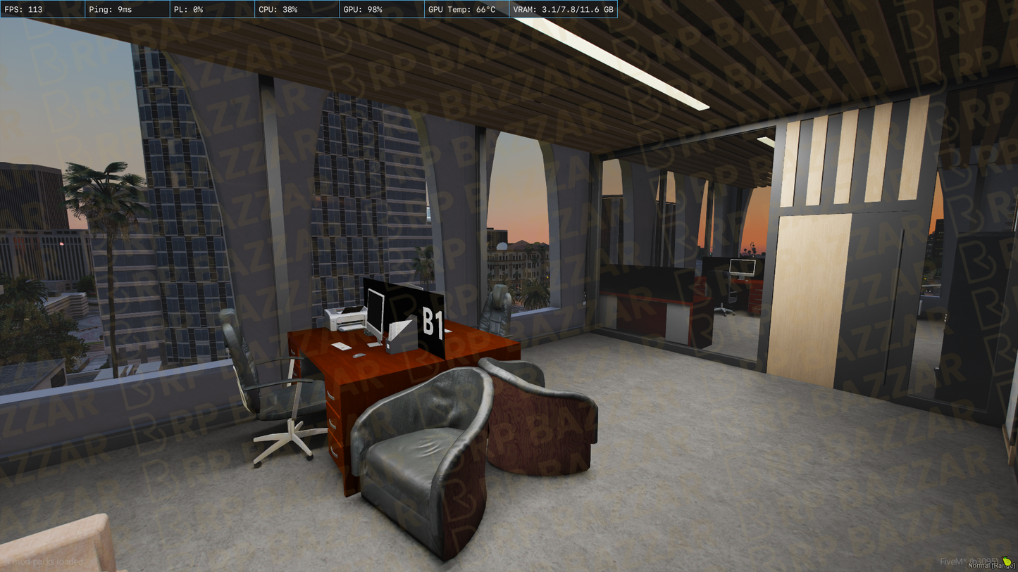 Classic Office FiveM MLO — GTA RP Interior — ESX QB QBOX — RPBazzar