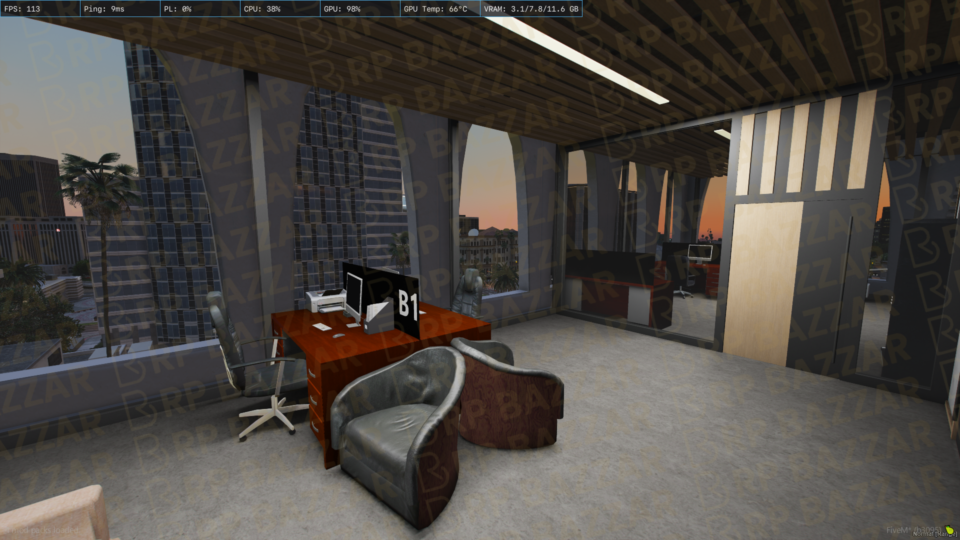 Classic Office FiveM MLO — GTA RP Interior — ESX QB QBOX — RPBazzar