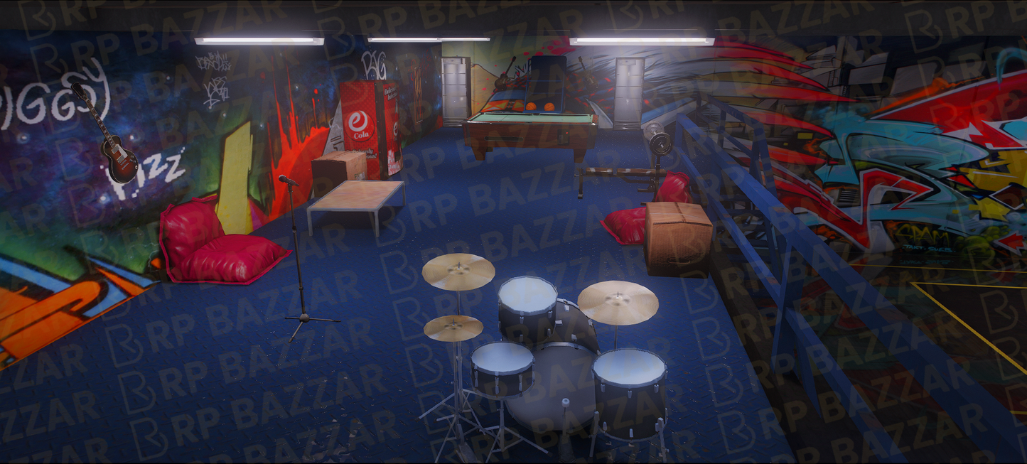 Trendy Mechanic Shop FiveM MLO — GTA RP Interior — ESX QB QBOX — RPBazzar