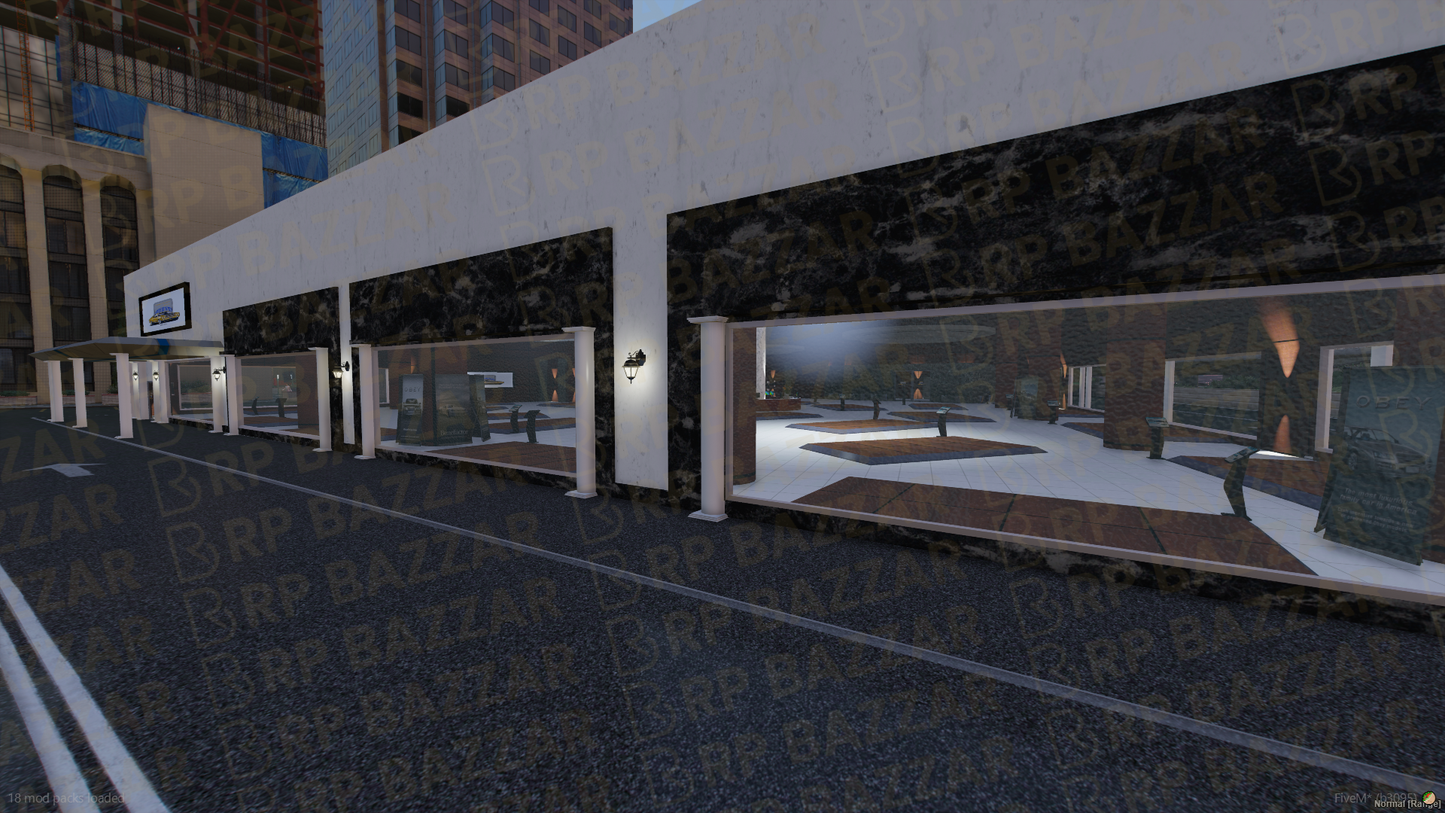 Sleek Vehicle Shop FiveM MLO — GTA RP Interior — ESX QB QBOX — RPBazzar