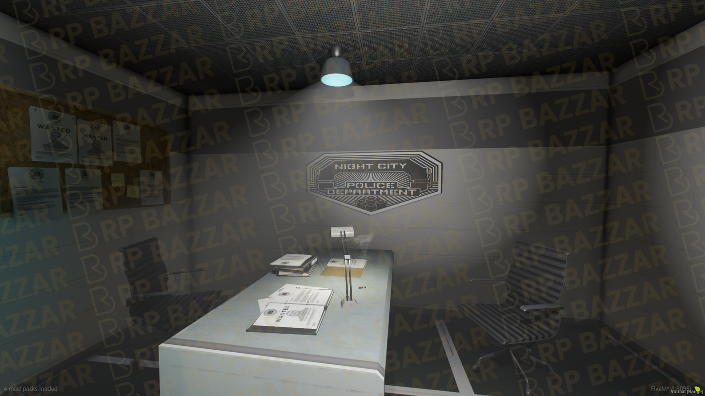 Uptown Police Station FiveM MLO — GTA RP Interior — ESX QB QBOX — RPBazzar