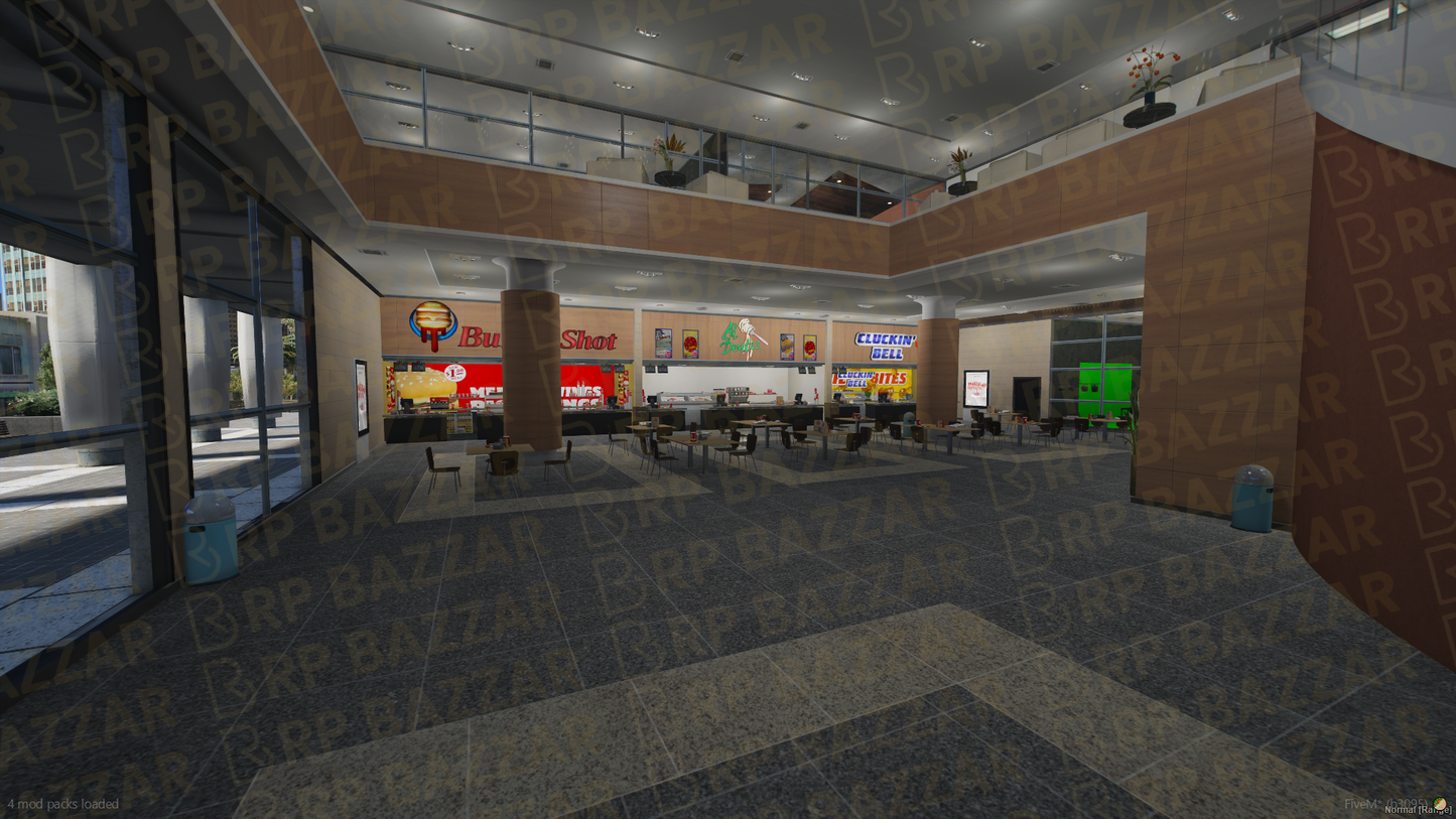 Modern Shopping Mall FiveM MLO — GTA RP Interior — ESX QB QBOX — RPBazzar