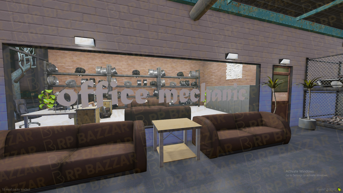 Biker Mechanic Shop FiveM MLO — GTA RP Interior — ESX QB QBOX — RPBazzar