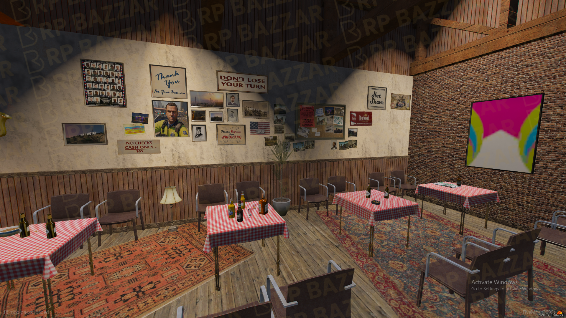 Vibrant Burger Bar FiveM MLO — GTA RP Interior — ESX QB QBOX — RPBazzar