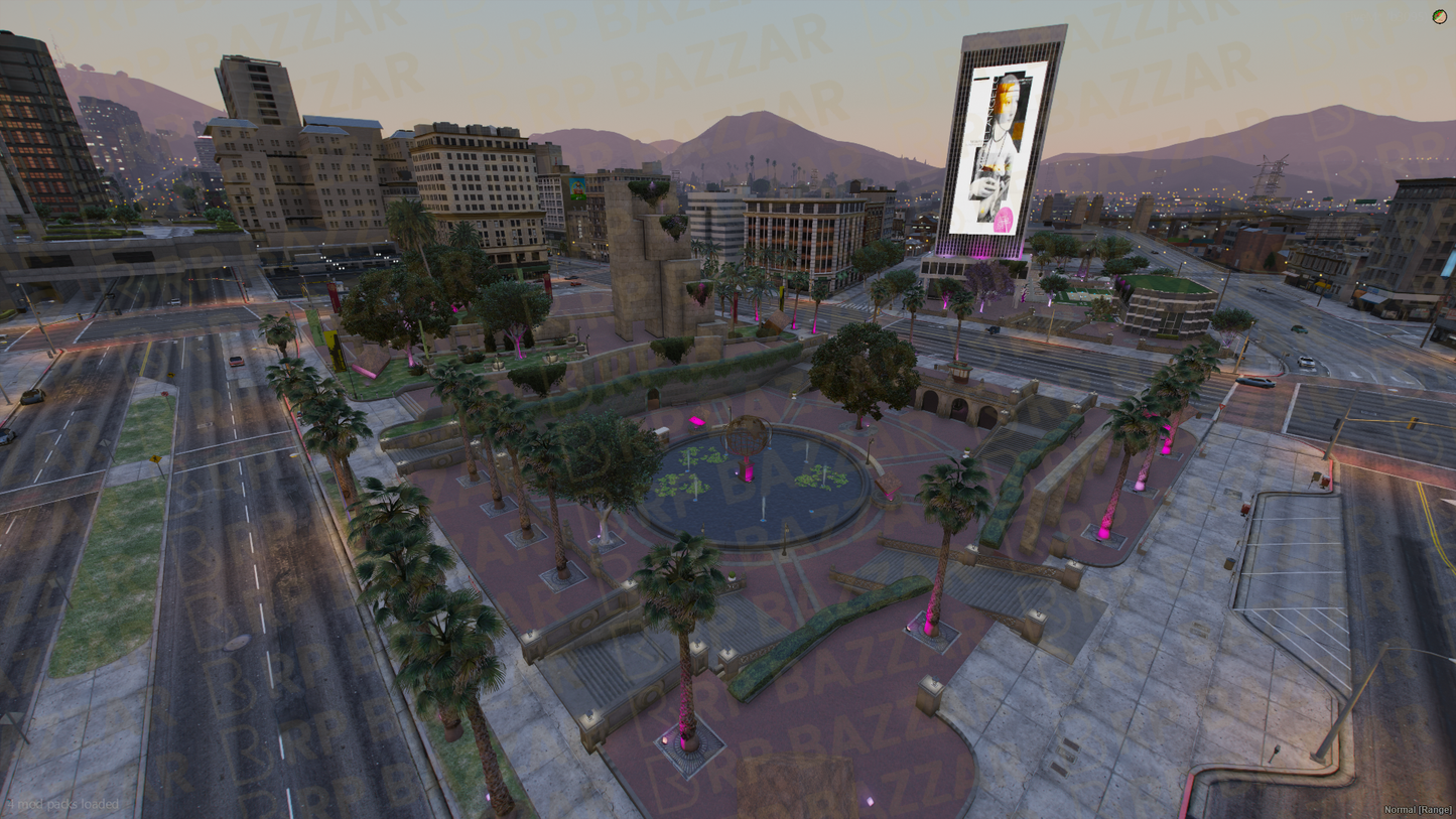 Bustling Legion Square FiveM MLO — GTA RP Interior — ESX QB QBOX — RPBazzar