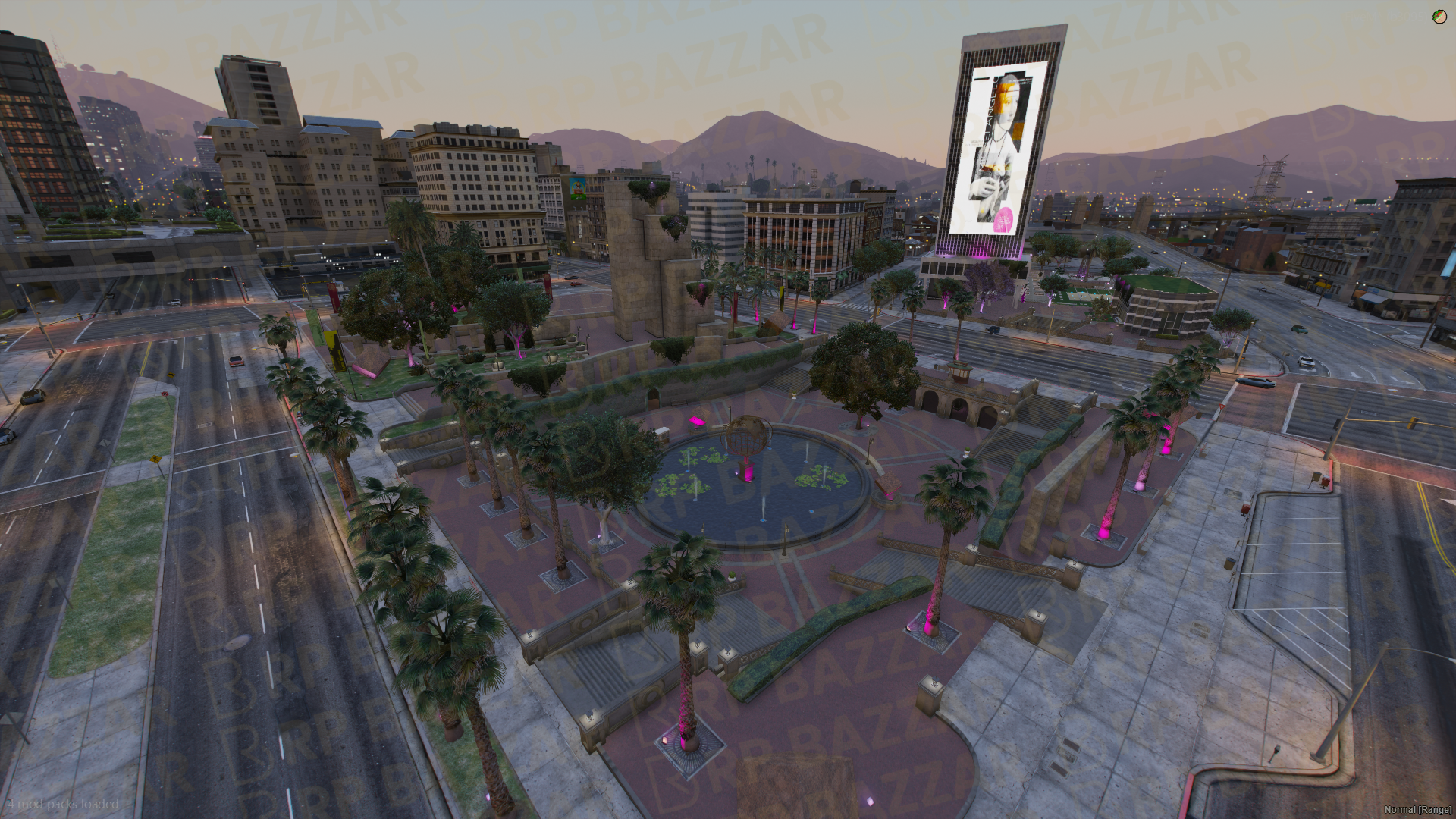 Bustling Legion Square FiveM MLO — GTA RP Interior — ESX QB QBOX — RPBazzar