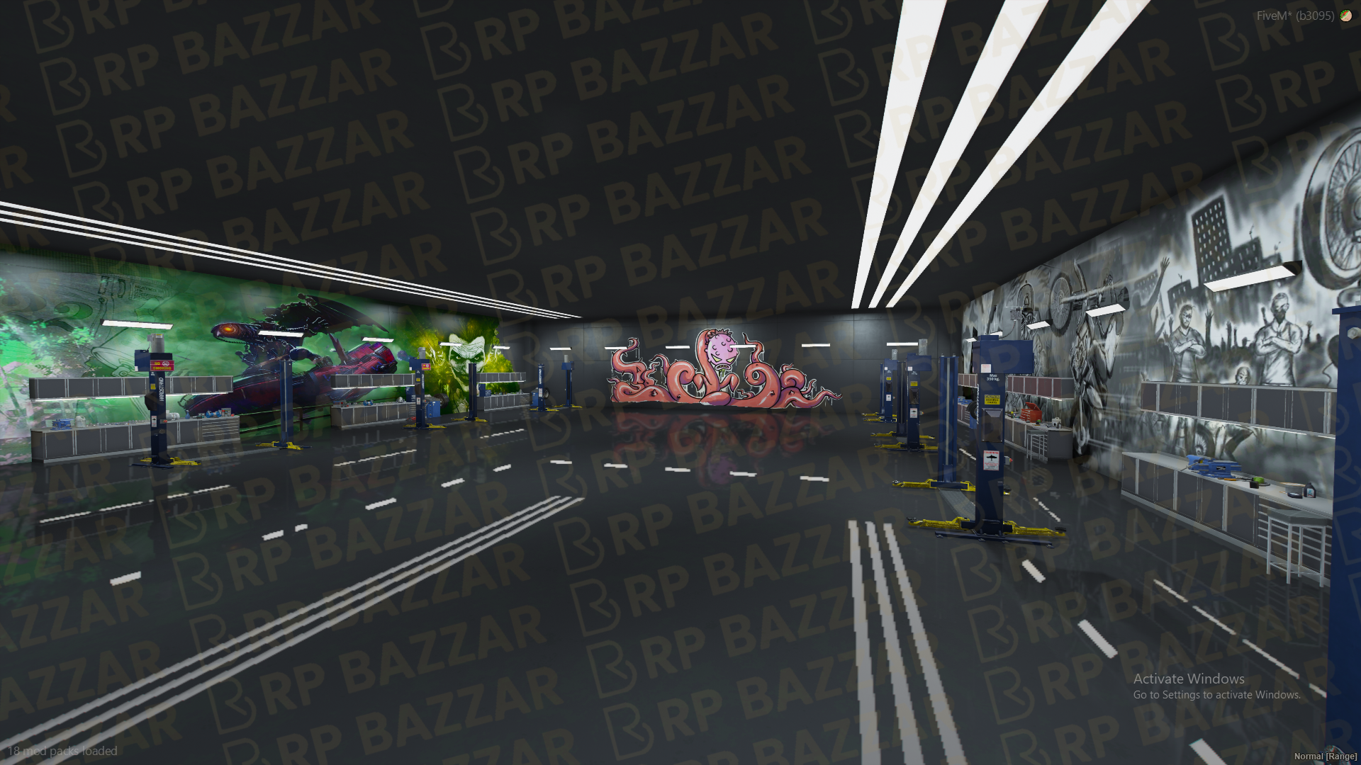 Pro Mechanic Shop FiveM MLO — GTA RP Interior — ESX QB QBOX — RPBazzar