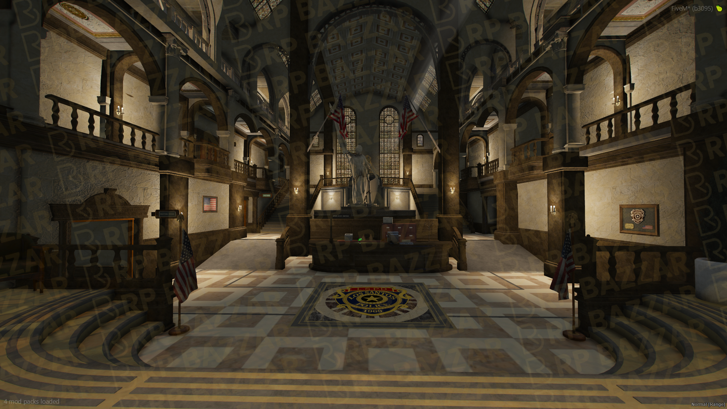 Mountain Police Station FiveM MLO — GTA RP Interior — ESX QB QBOX — RPBazzar