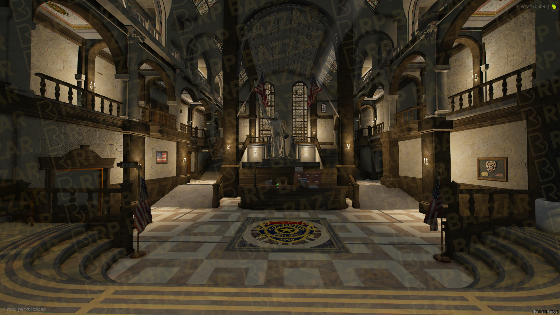 Mountain Police Station FiveM MLO — GTA RP Interior — ESX QB QBOX — RPBazzar