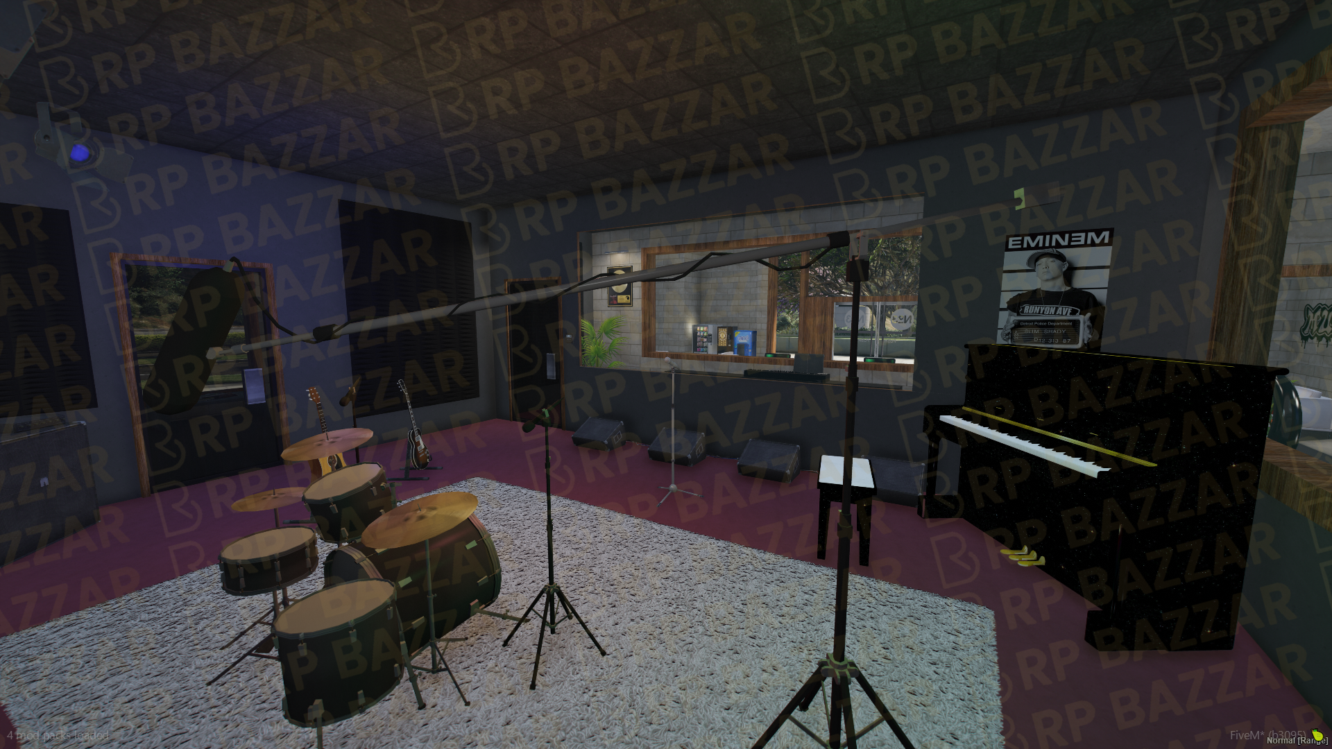Professional Recording Studio FiveM MLO — GTA RP Interior — ESX QB QBOX — RPBazzar