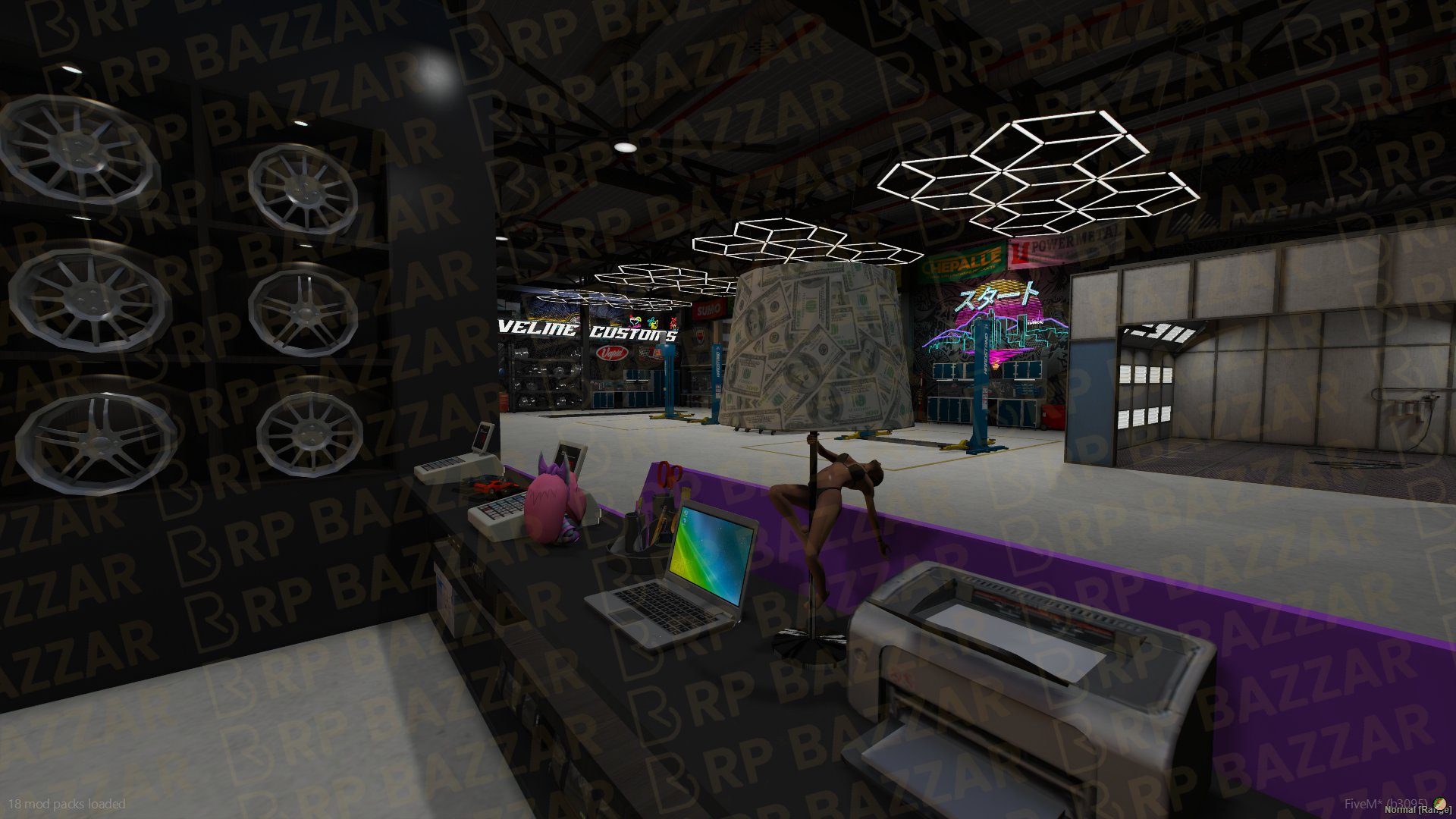 Drift Mechanic Shop FiveM MLO — GTA RP Interior — ESX QB QBOX — RPBazzar