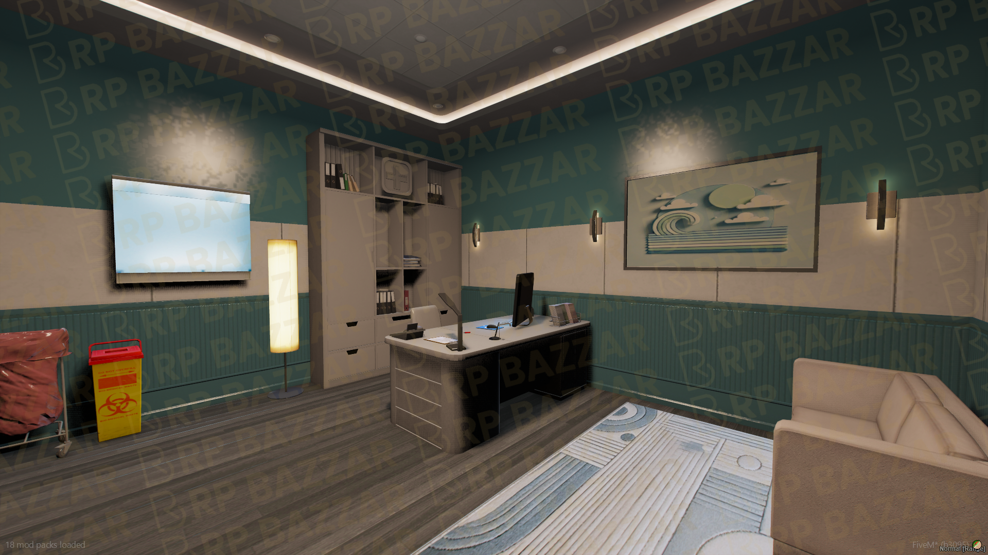 Sunrise Hospital FiveM MLO — GTA RP Interior — ESX QB QBOX — RPBazzar