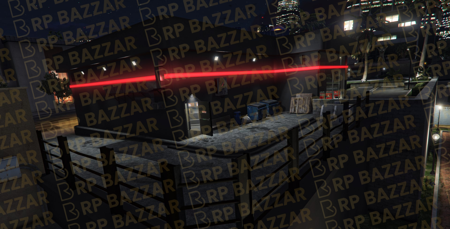 Gritty Burger Bar FiveM MLO — GTA RP Interior — ESX QB QBOX — RPBazzar