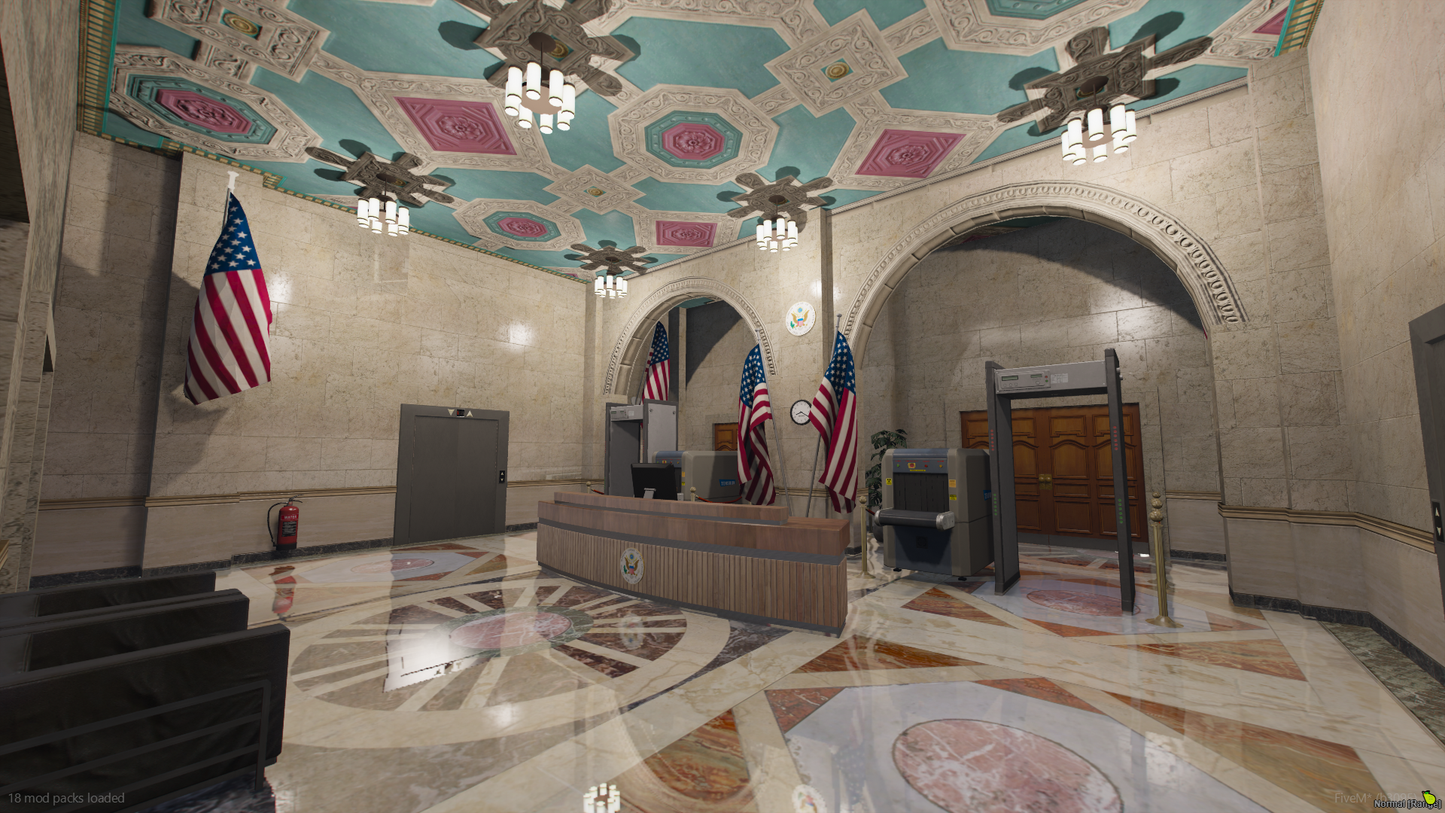Federal CityHall FiveM MLO — GTA RP Interior — ESX QB QBOX — RPBazzar