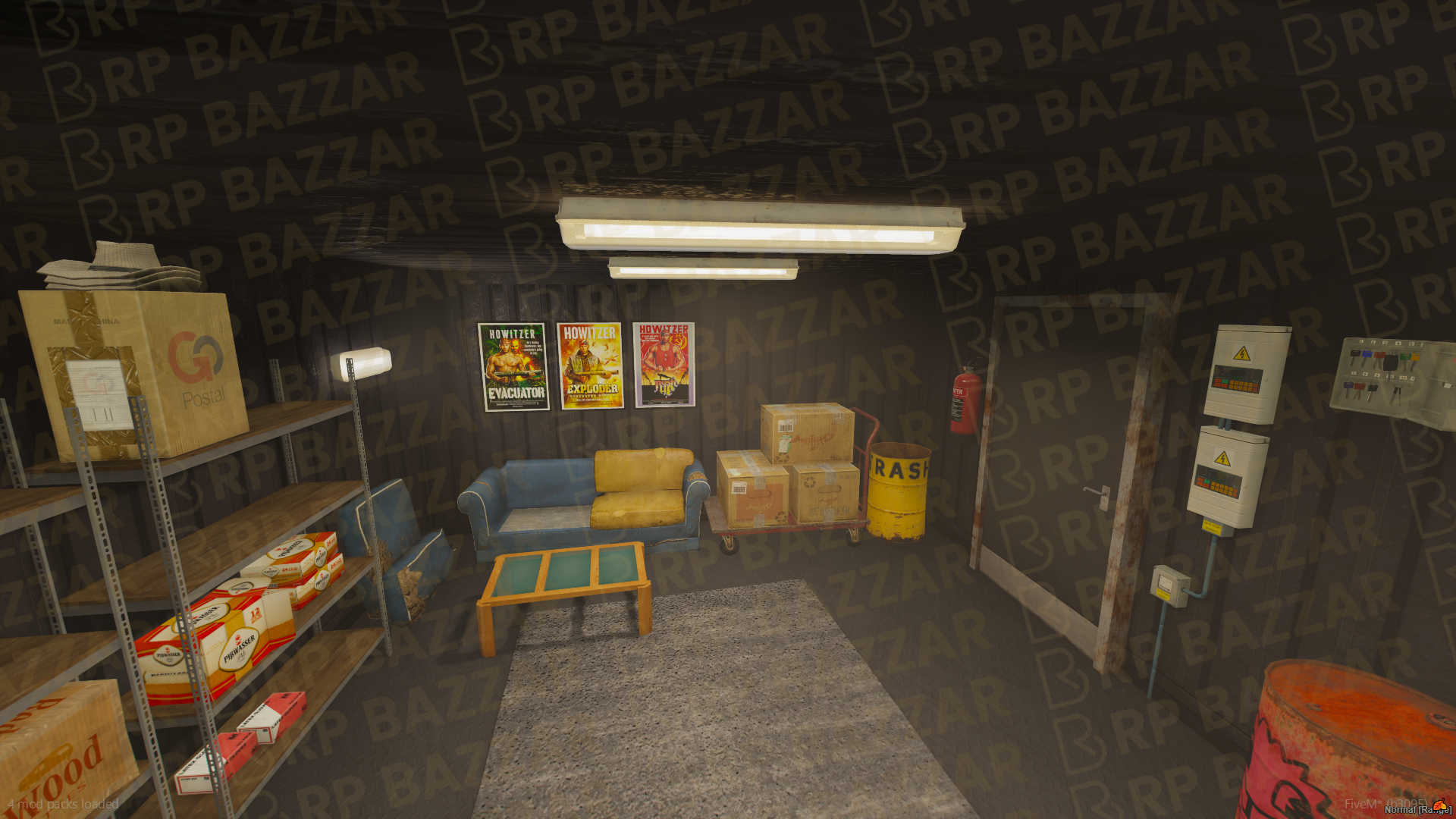 Massive Storage Room & Warehouse FiveM MLO — GTA RP Interior — ESX QB QBOX — RPBazzar