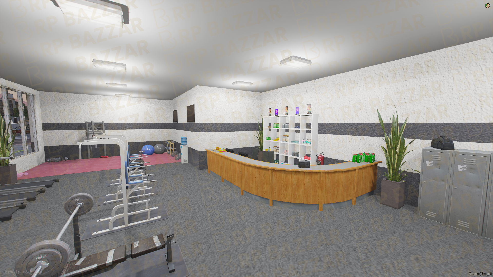 Neon Gyms & Fitness FiveM MLO — GTA RP Interior — ESX QB QBOX — RPBazzar