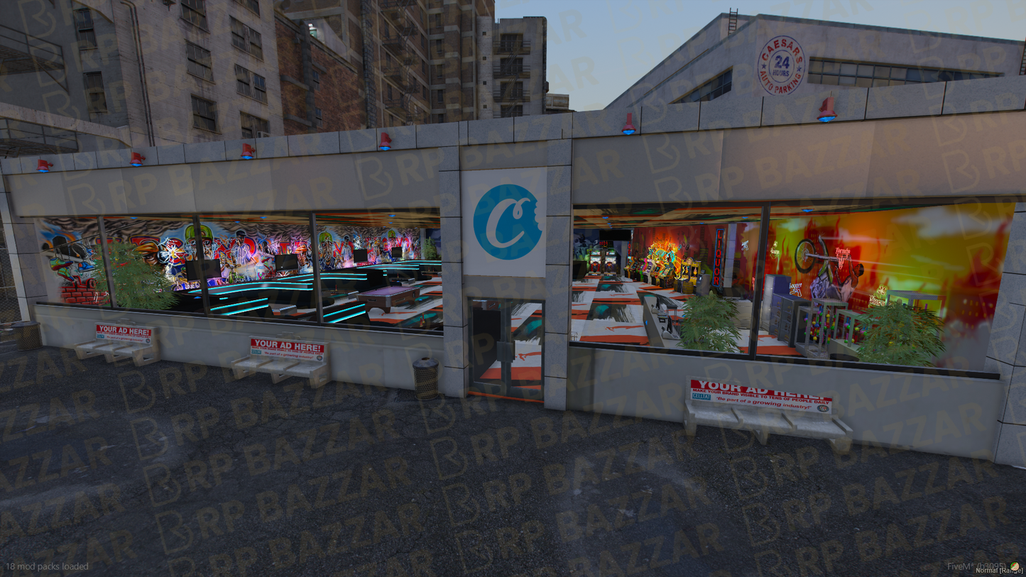 Retro Arcade Shop FiveM MLO — GTA RP Interior — ESX QB QBOX — RPBazzar
