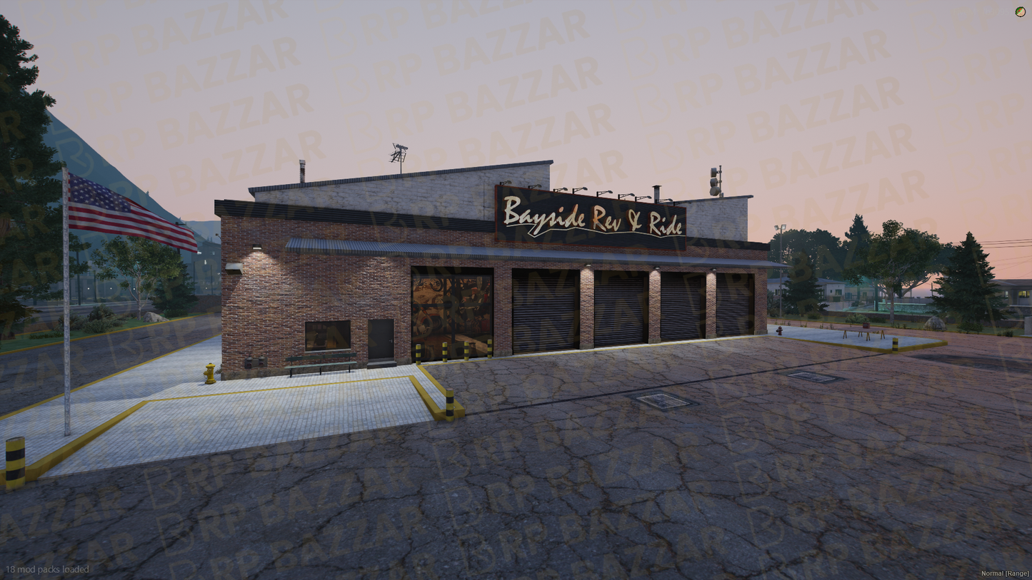 Industrial Mechanic Shop FiveM MLO — GTA RP Interior — ESX QB QBOX — RPBazzar