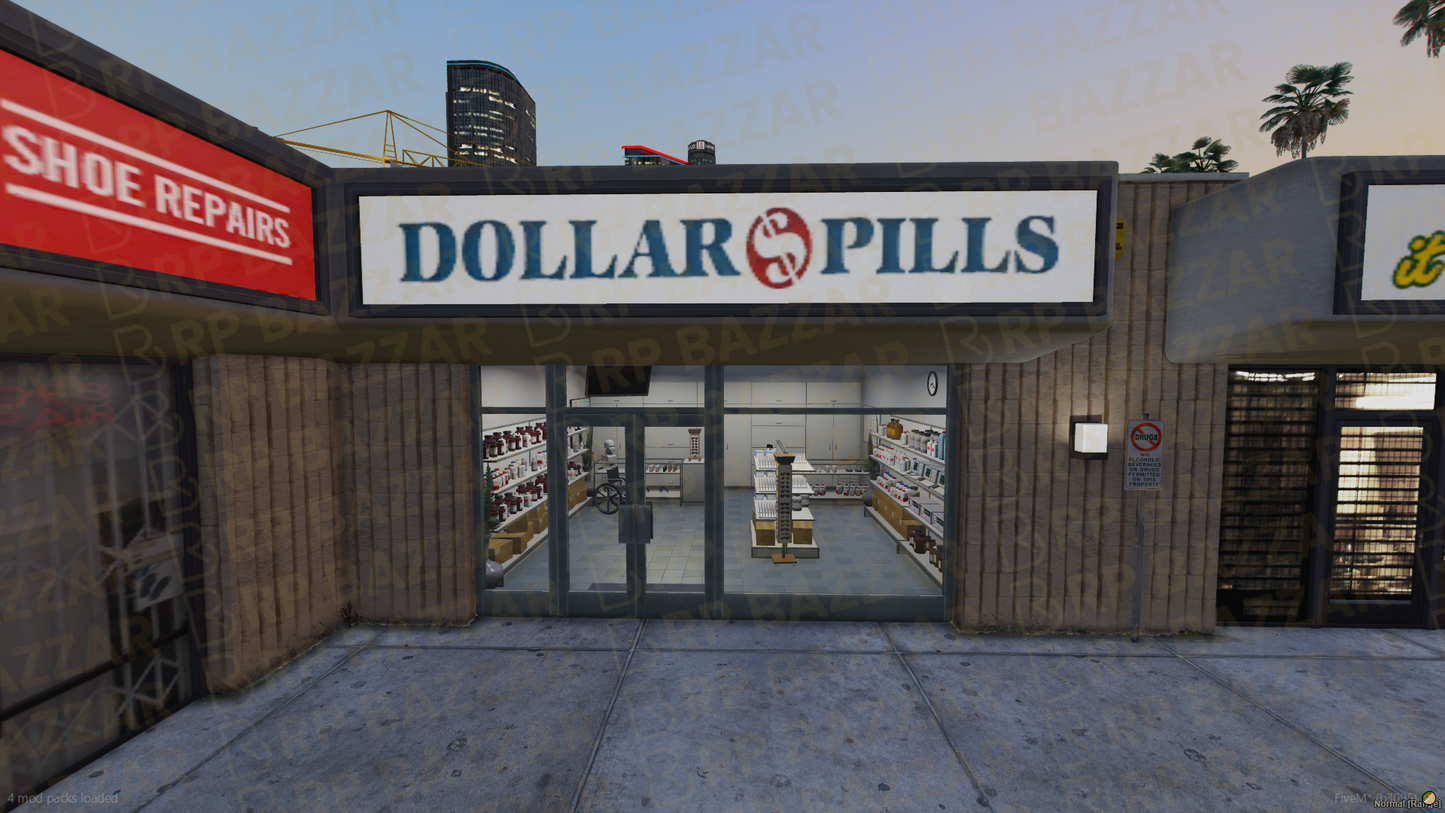 Modern Pharmacy FiveM MLO — GTA RP Interior — ESX QB QBOX — RPBazzar