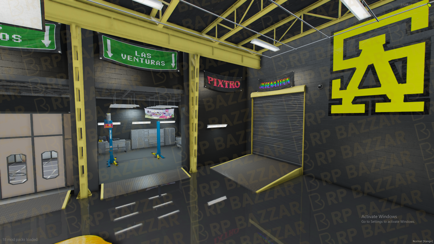 Southside Mechanic Shop FiveM MLO — GTA RP Interior — ESX QB QBOX — RPBazzar