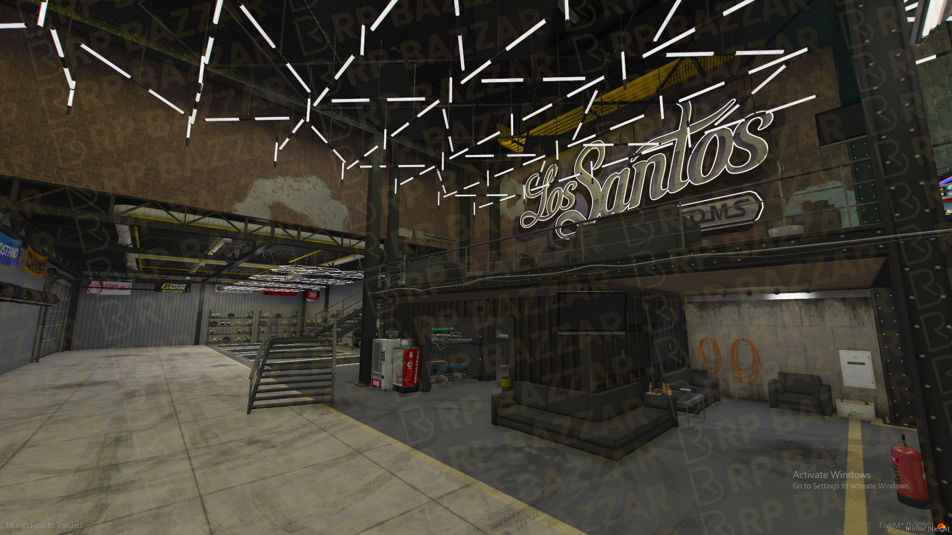 Upscale Mechanic Shop FiveM MLO — GTA RP Interior — ESX QB QBOX — RPBazzar