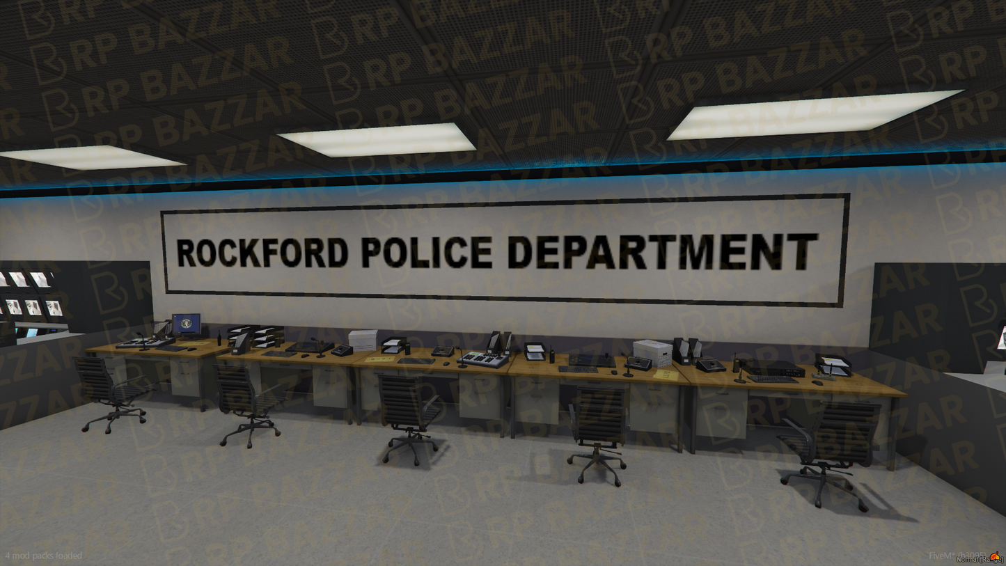Special Ops Police Station FiveM MLO — GTA RP Interior — ESX QB QBOX — RPBazzar