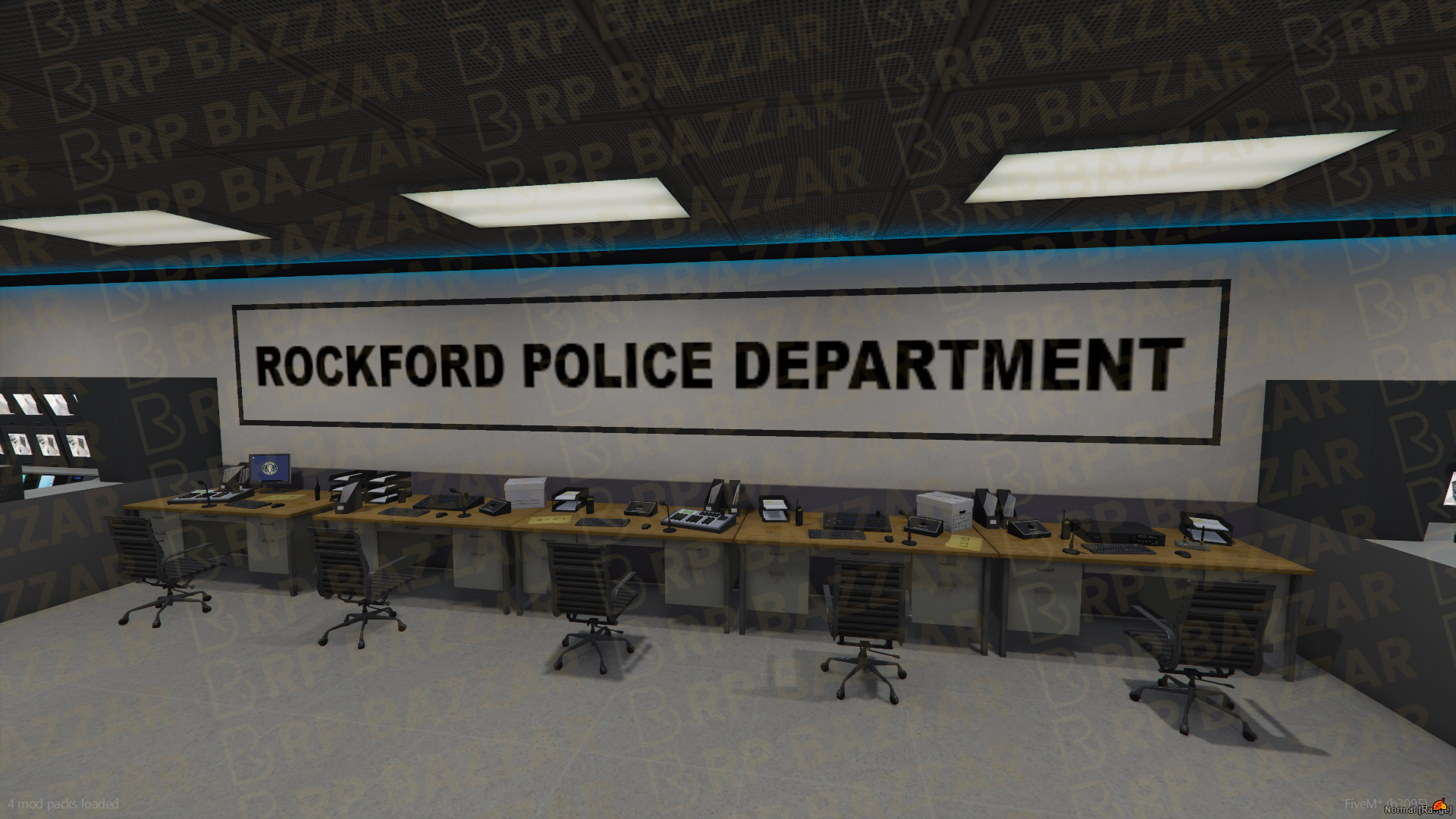 Special Ops Police Station FiveM MLO — GTA RP Interior — ESX QB QBOX — RPBazzar