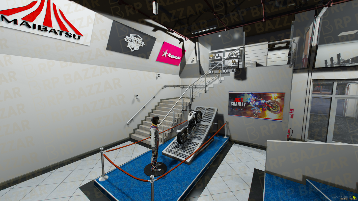 Slick Vehicle Shop FiveM MLO — GTA RP Interior — ESX QB QBOX — RPBazzar