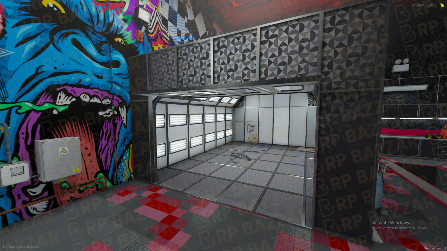 Tricked-Out Mechanic Shop FiveM MLO — GTA RP Interior — ESX QB QBOX — RPBazzar
