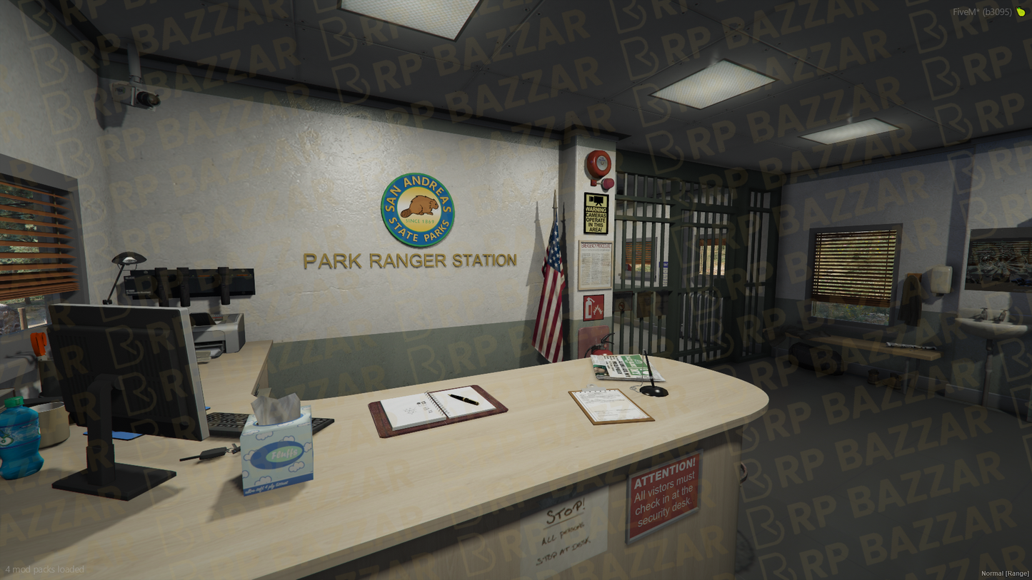Capital Police Station FiveM MLO — GTA RP Interior — ESX QB QBOX — RPBazzar