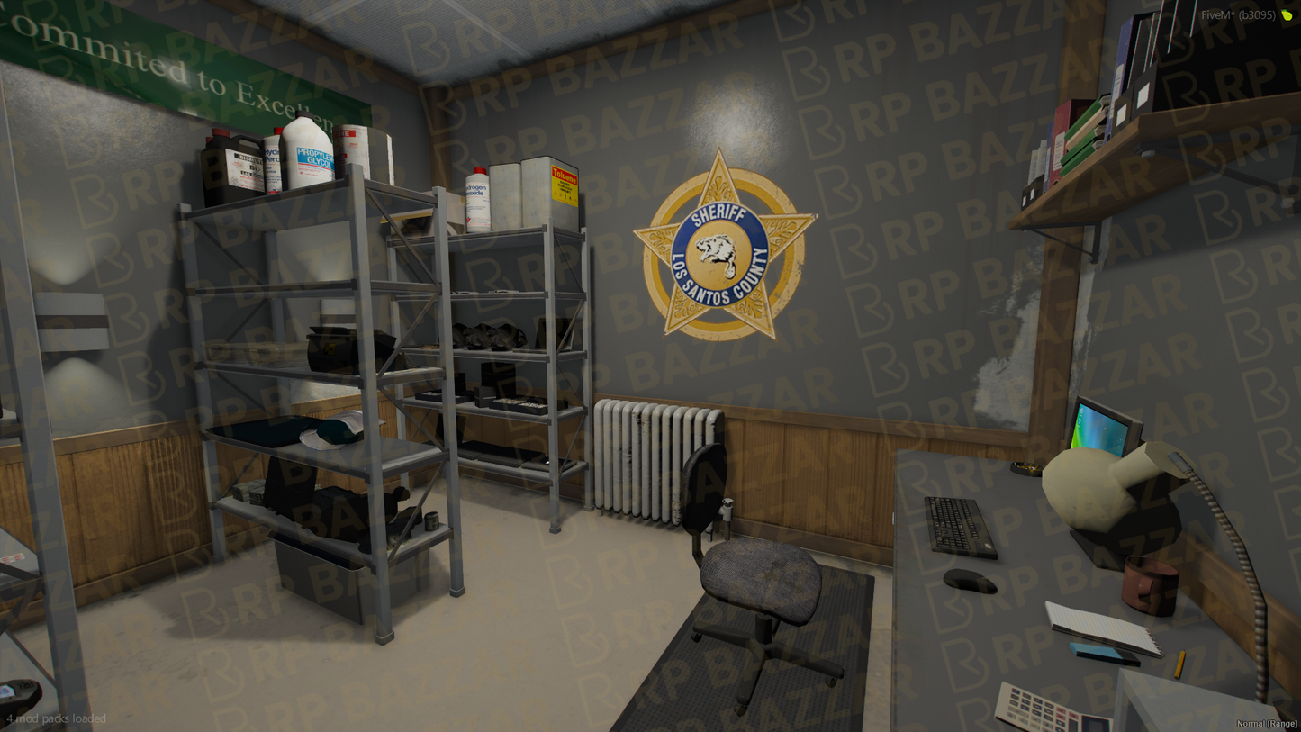 Highway Police Station FiveM MLO — GTA RP Interior — ESX QB QBOX — RPBazzar