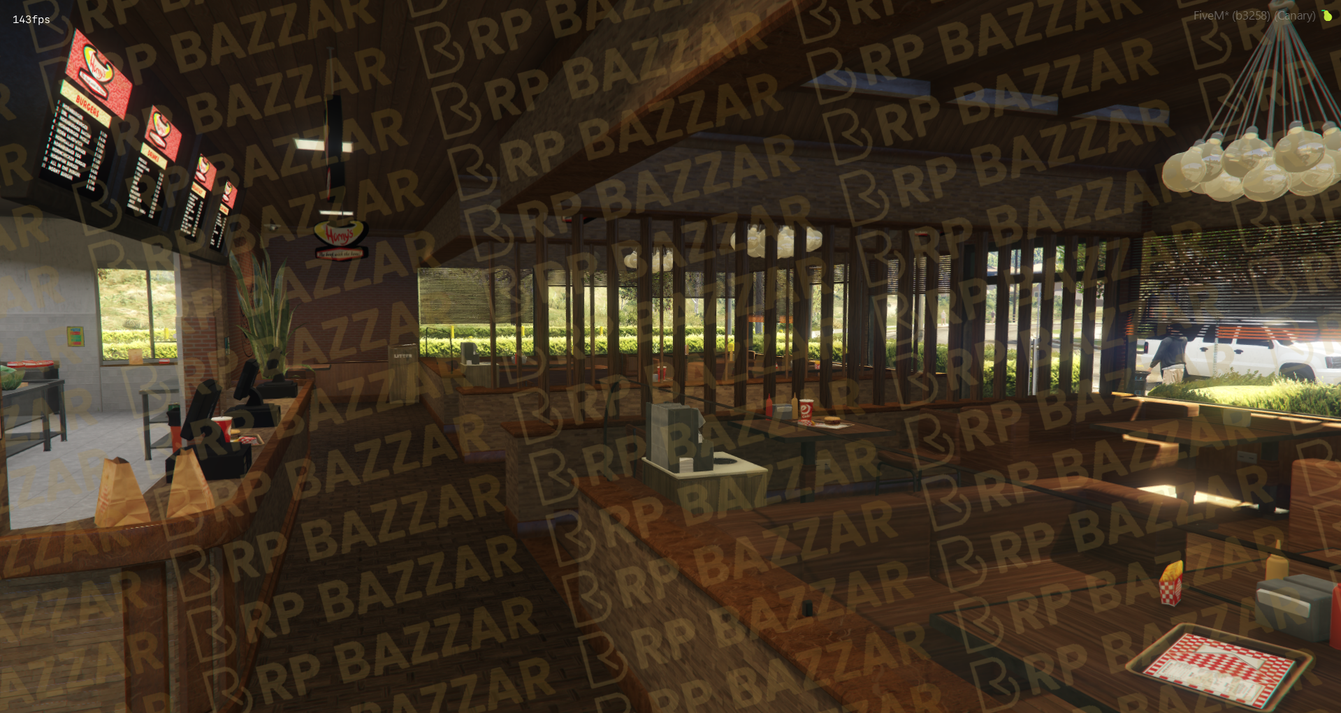 Premium Restaurant FiveM MLO — GTA RP Interior — ESX QB QBOX — RPBazzar