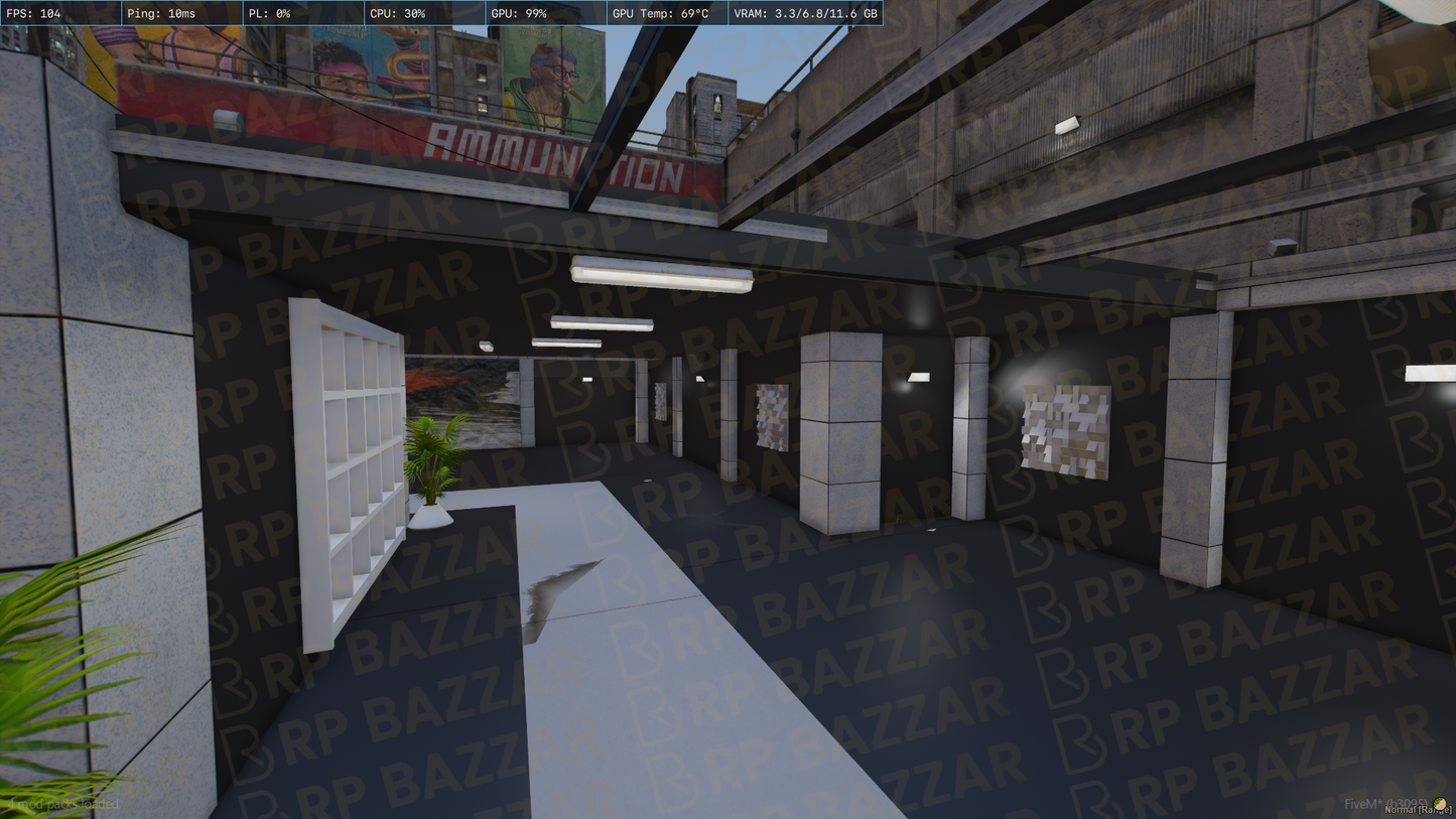 Garage Vehicle Shop FiveM MLO — GTA RP Interior — ESX QB QBOX — RPBazzar