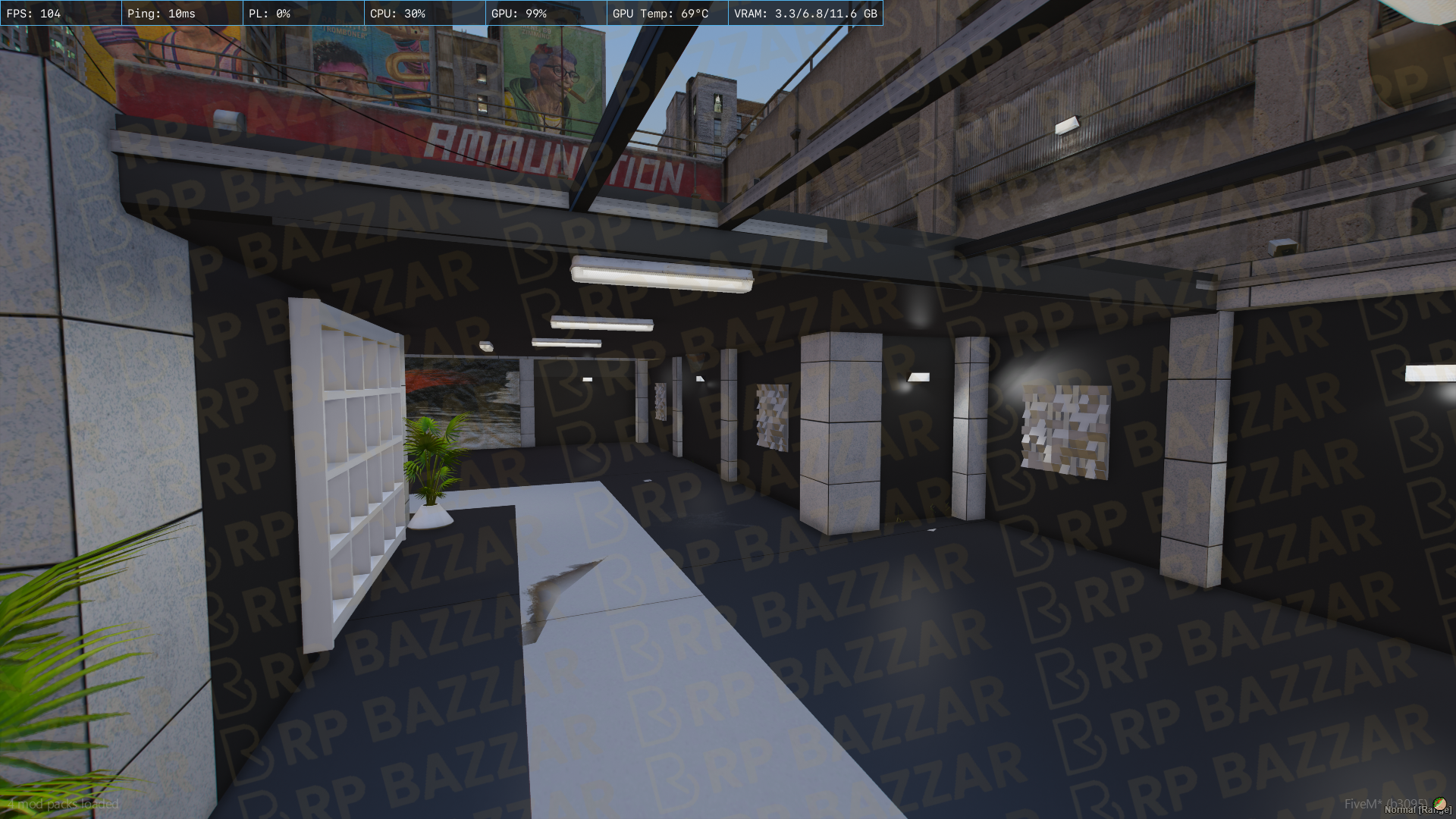 Garage Vehicle Shop FiveM MLO — GTA RP Interior — ESX QB QBOX — RPBazzar