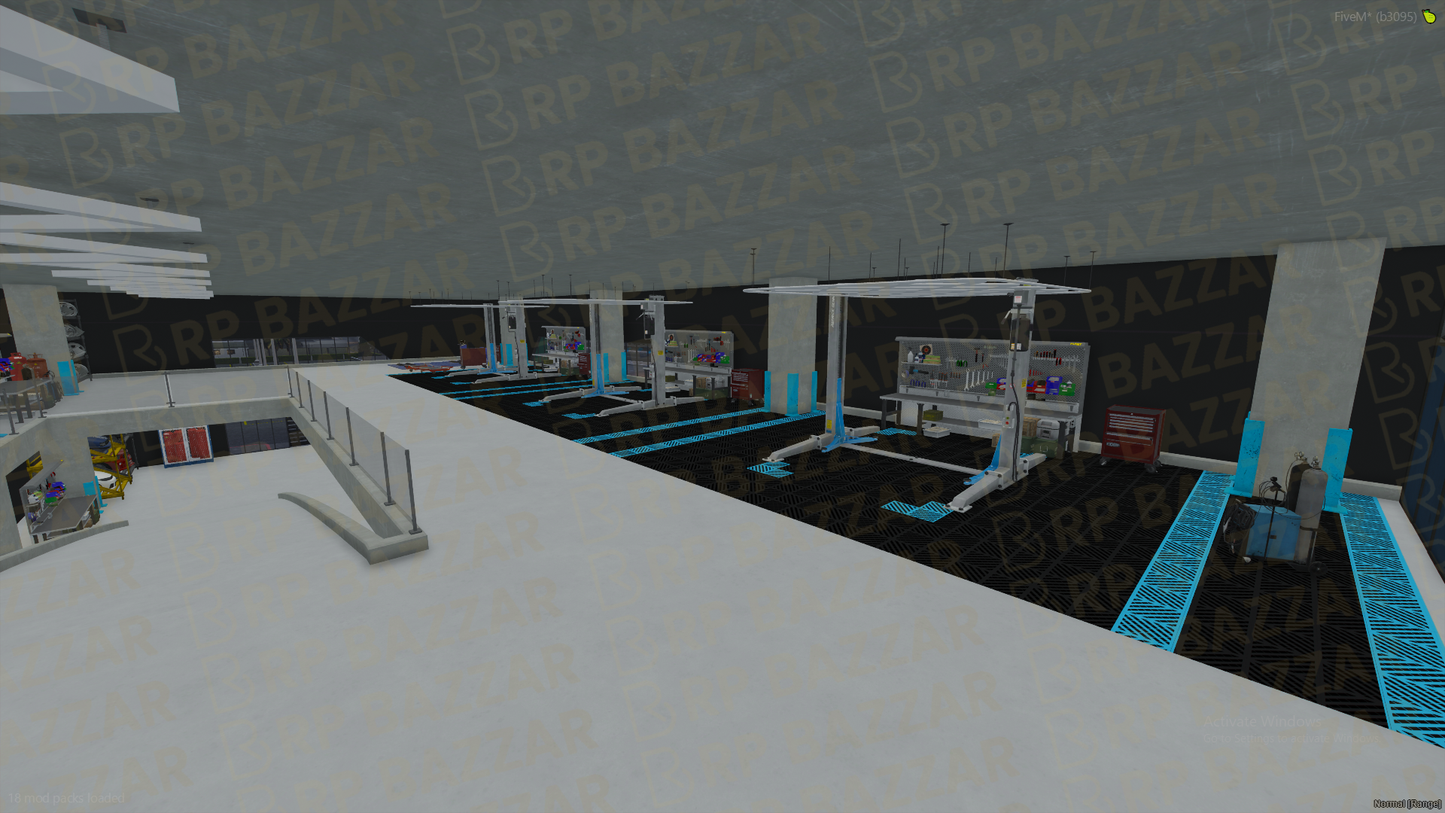Midnight Mechanic Shop FiveM MLO — GTA RP Interior — ESX QB QBOX — RPBazzar