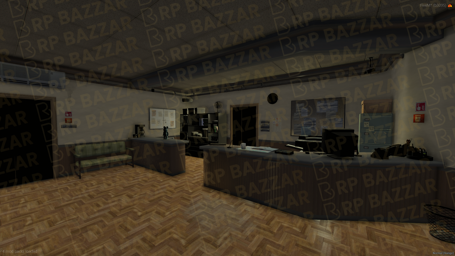 Frontline Police Station FiveM MLO — GTA RP Interior — ESX QB QBOX — RPBazzar