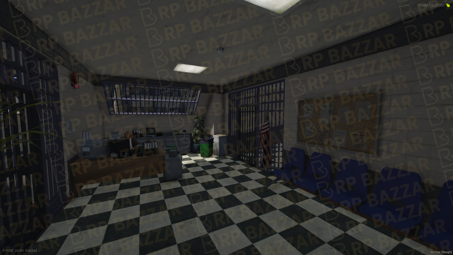 Vanguard Police Station FiveM MLO — GTA RP Interior — ESX QB QBOX — RPBazzar