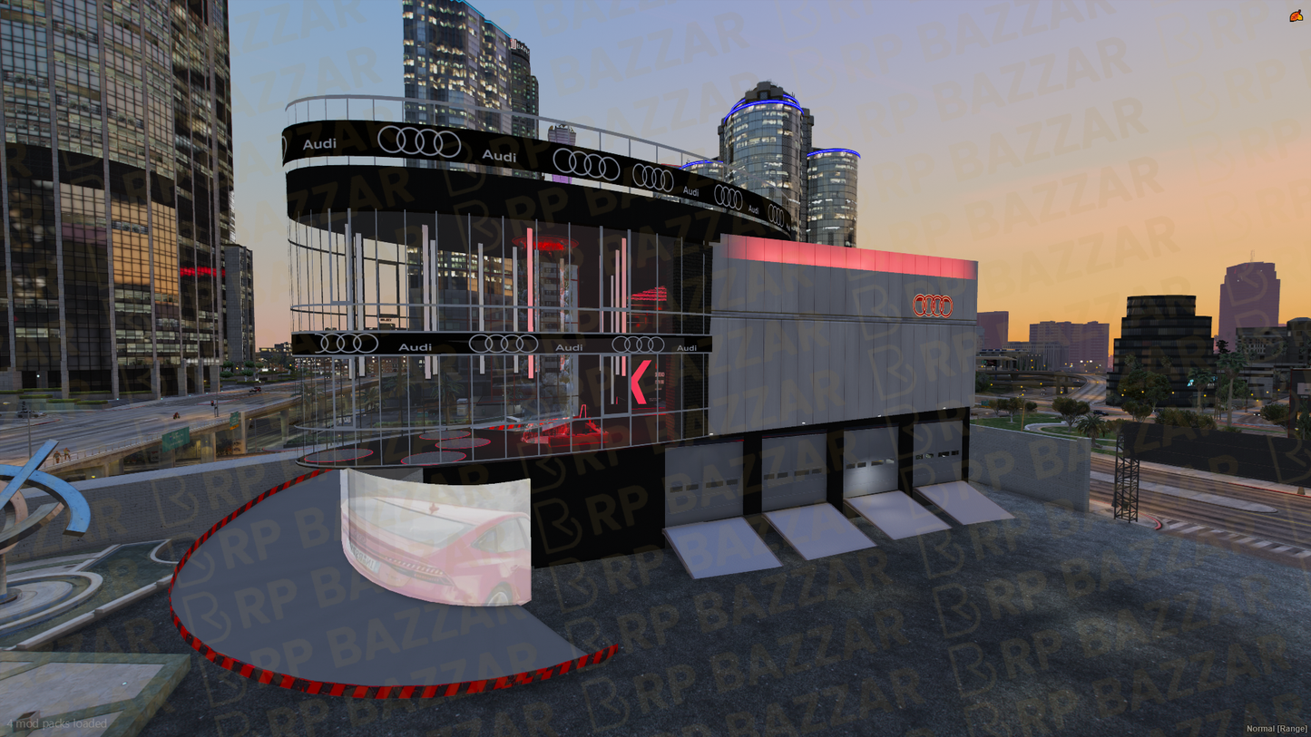 Urban Vehicle Shop FiveM MLO — GTA RP Interior — ESX QB QBOX — RPBazzar