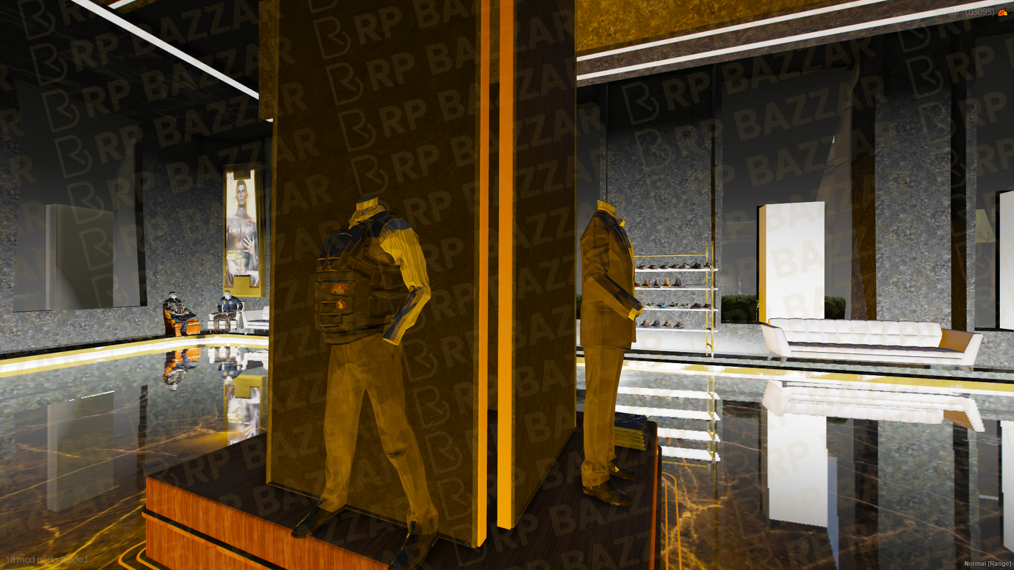 Stylish Clothing Store FiveM MLO — GTA RP Interior — ESX QB QBOX — RPBazzar