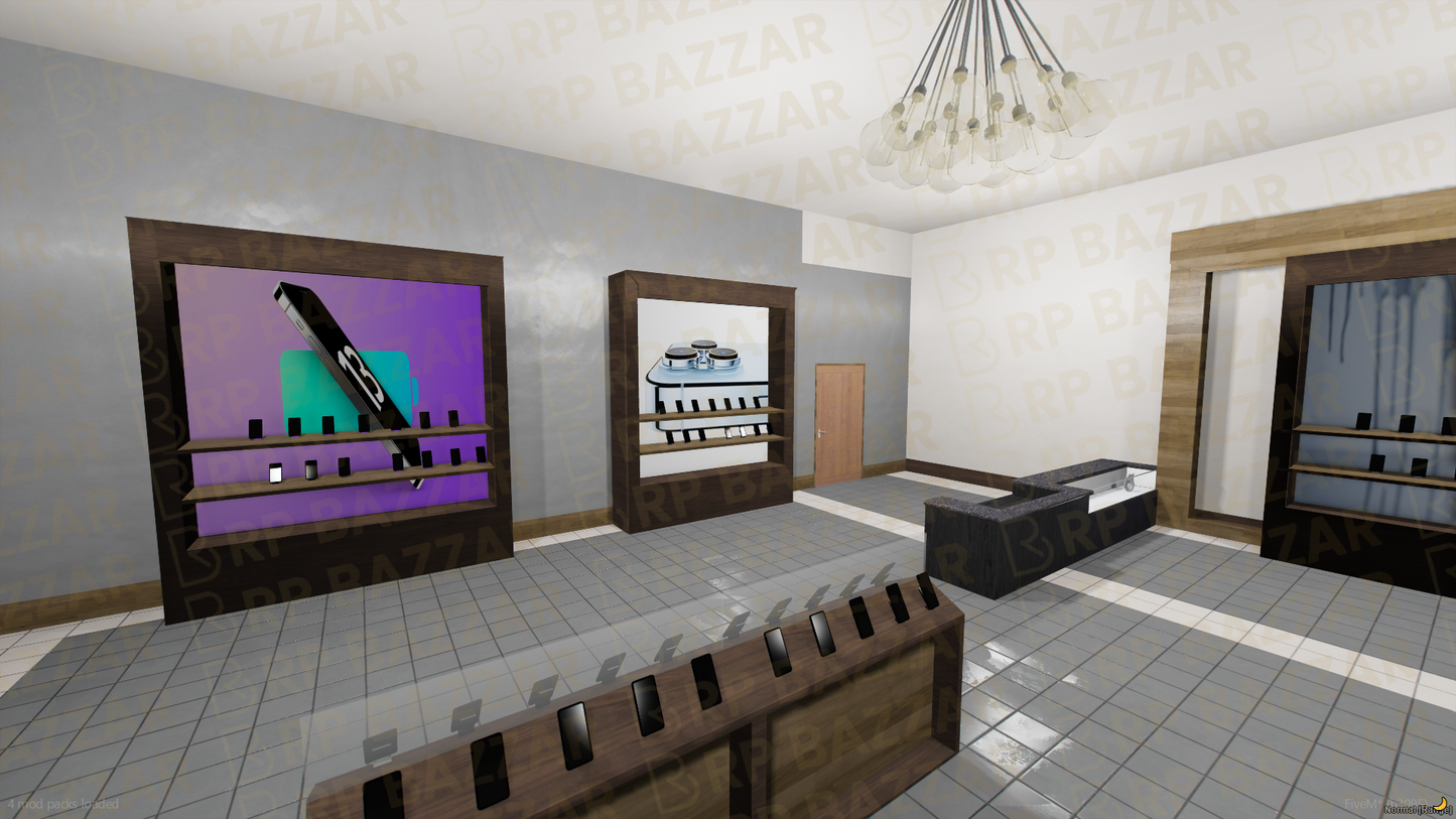 Urban Shopping Mall FiveM MLO — GTA RP Interior — ESX QB QBOX — RPBazzar