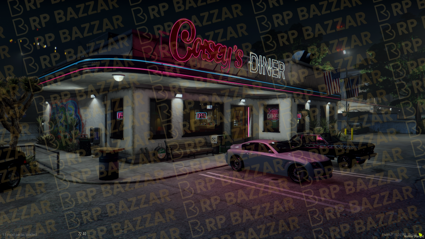 Custom Snack Bar FiveM MLO — GTA RP Interior — ESX QB QBOX — RPBazzar