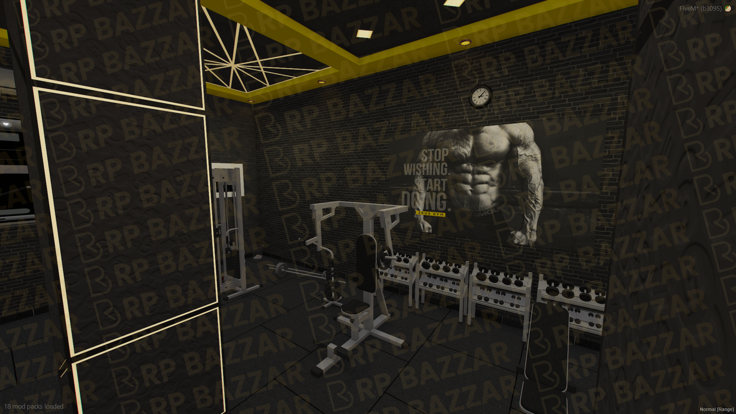 Urban Gyms & Fitness FiveM MLO — GTA RP Interior — ESX QB QBOX — RPBazzar