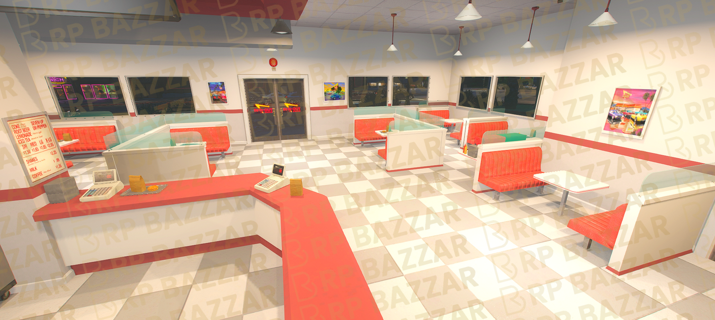 Urban Noodle Bar FiveM MLO — GTA RP Interior — ESX QB QBOX — RPBazzar