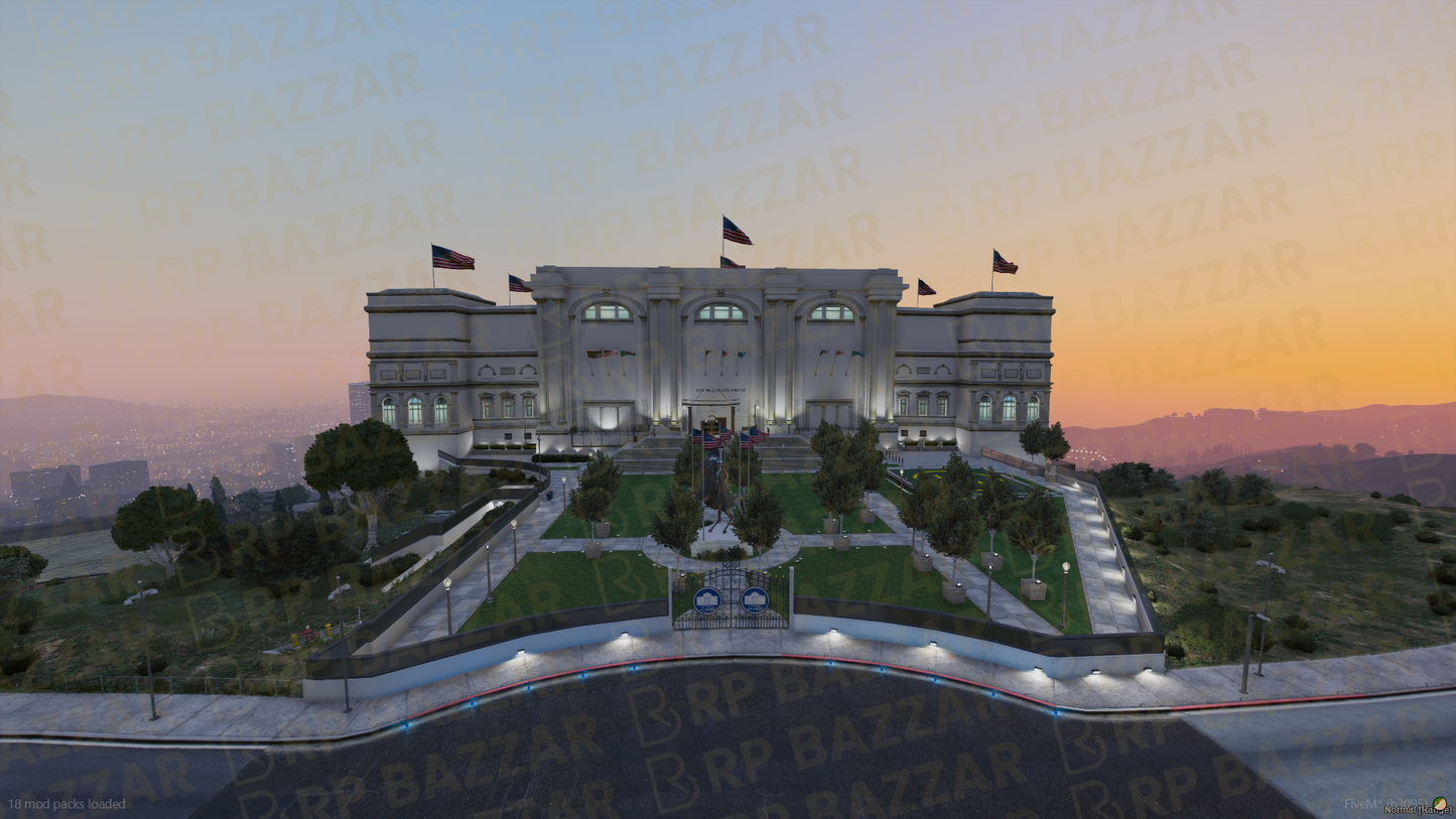 Neoclassical City Hall FiveM MLO — GTA RP Interior — ESX QB QBOX — RPBazzar