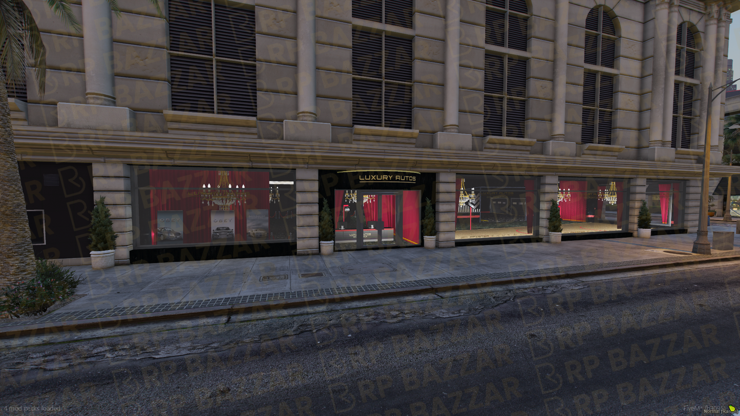 Pristine Vehicle Shop FiveM MLO — GTA RP Interior — ESX QB QBOX — RPBazzar