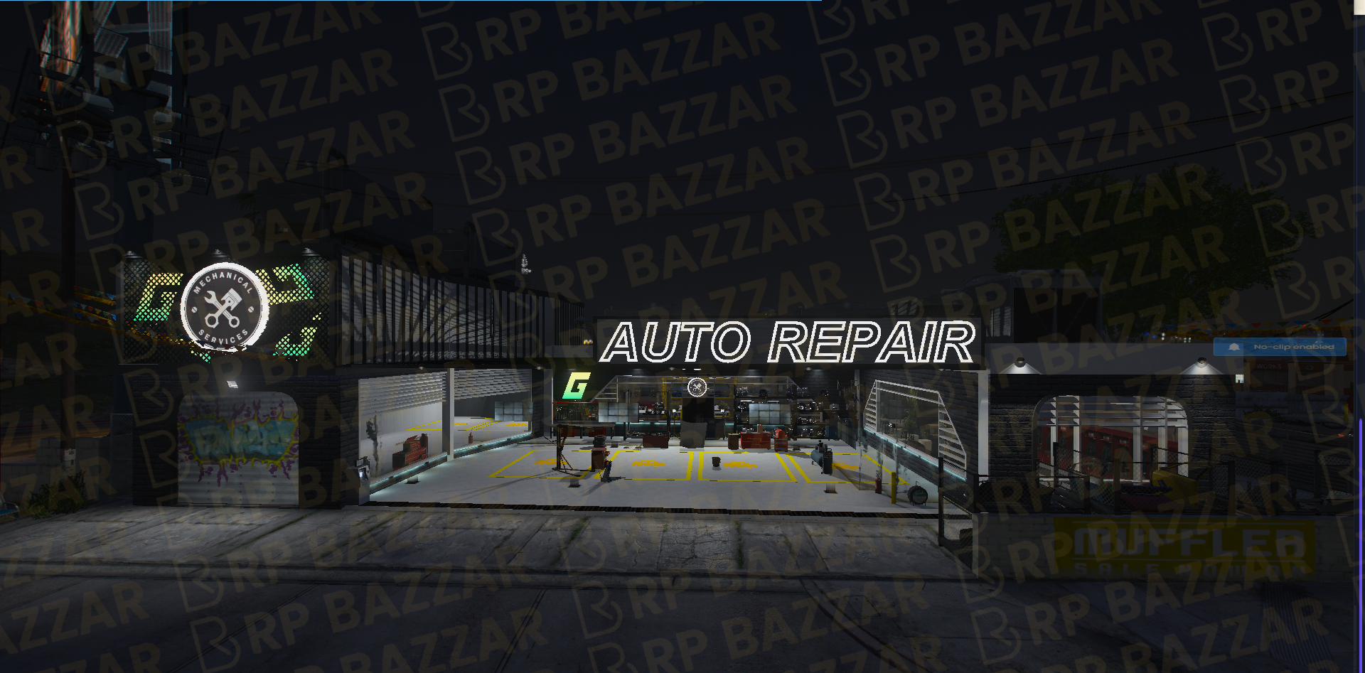 Busy Mechanic Shop FiveM MLO — GTA RP Interior — ESX QB QBOX — RPBazzar