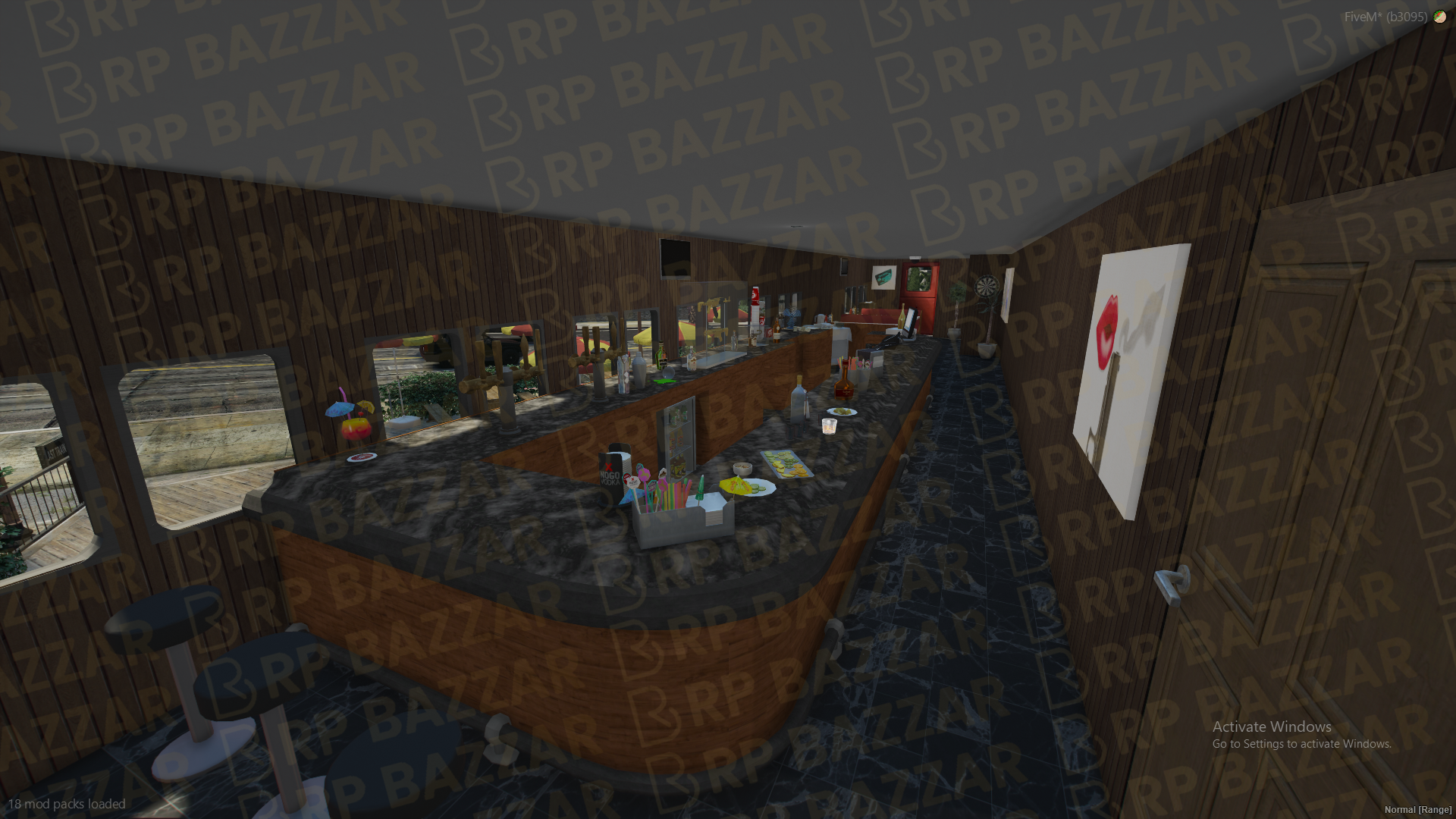 Gourmet Food Court FiveM MLO — GTA RP Interior — ESX QB QBOX — RPBazzar