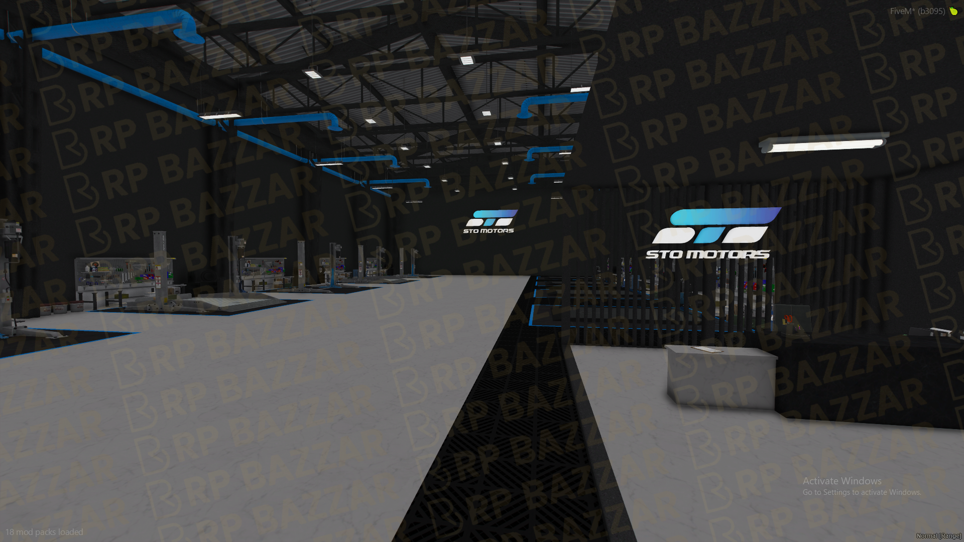 Rooftop Mechanic Shop FiveM MLO — GTA RP Interior — ESX QB QBOX — RPBazzar