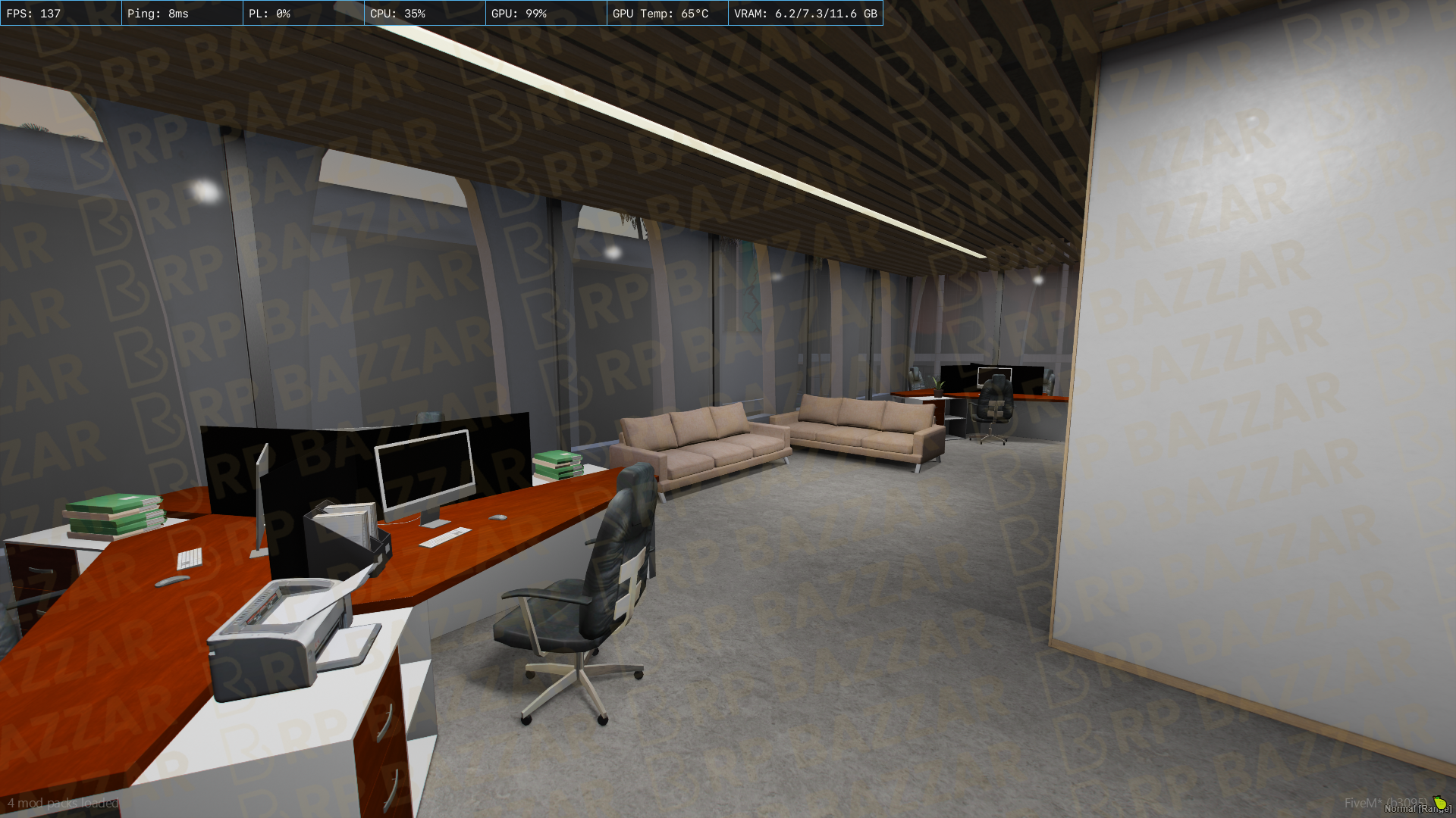 Classic Office FiveM MLO — GTA RP Interior — ESX QB QBOX — RPBazzar